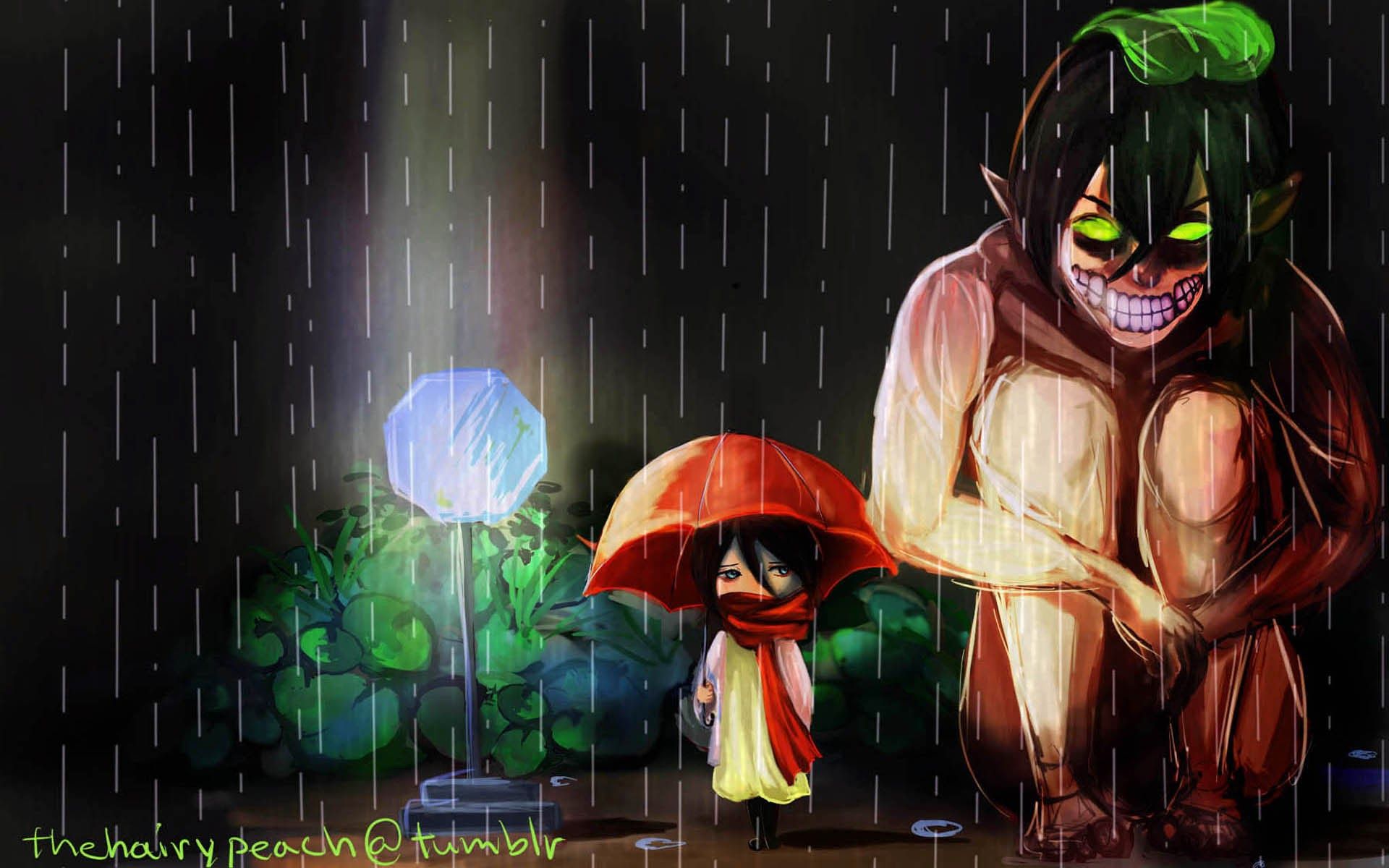 Eren Titano ed Eren bambino, 1920x1200 Full HD+ WUXGA, PC Desktop