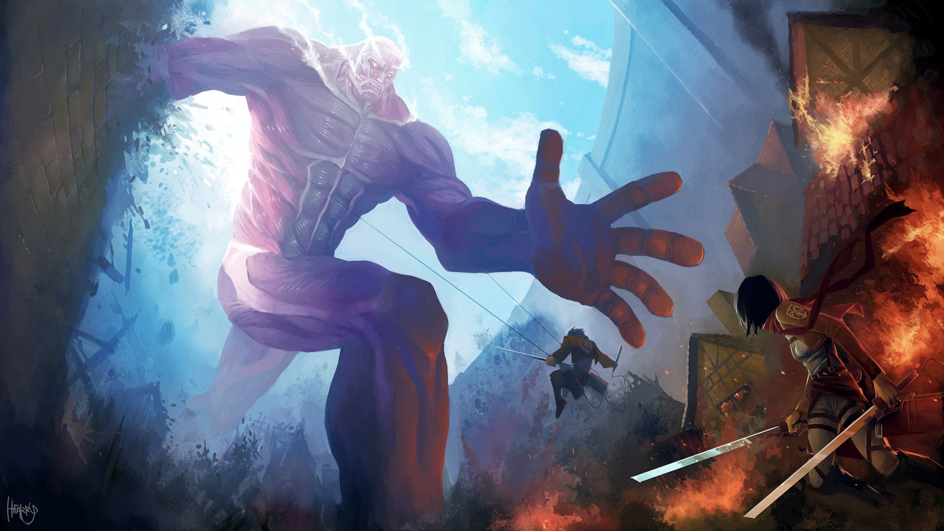 Eren Titano Attack on Titan, 1920x1080 Full HD, PC Desktop