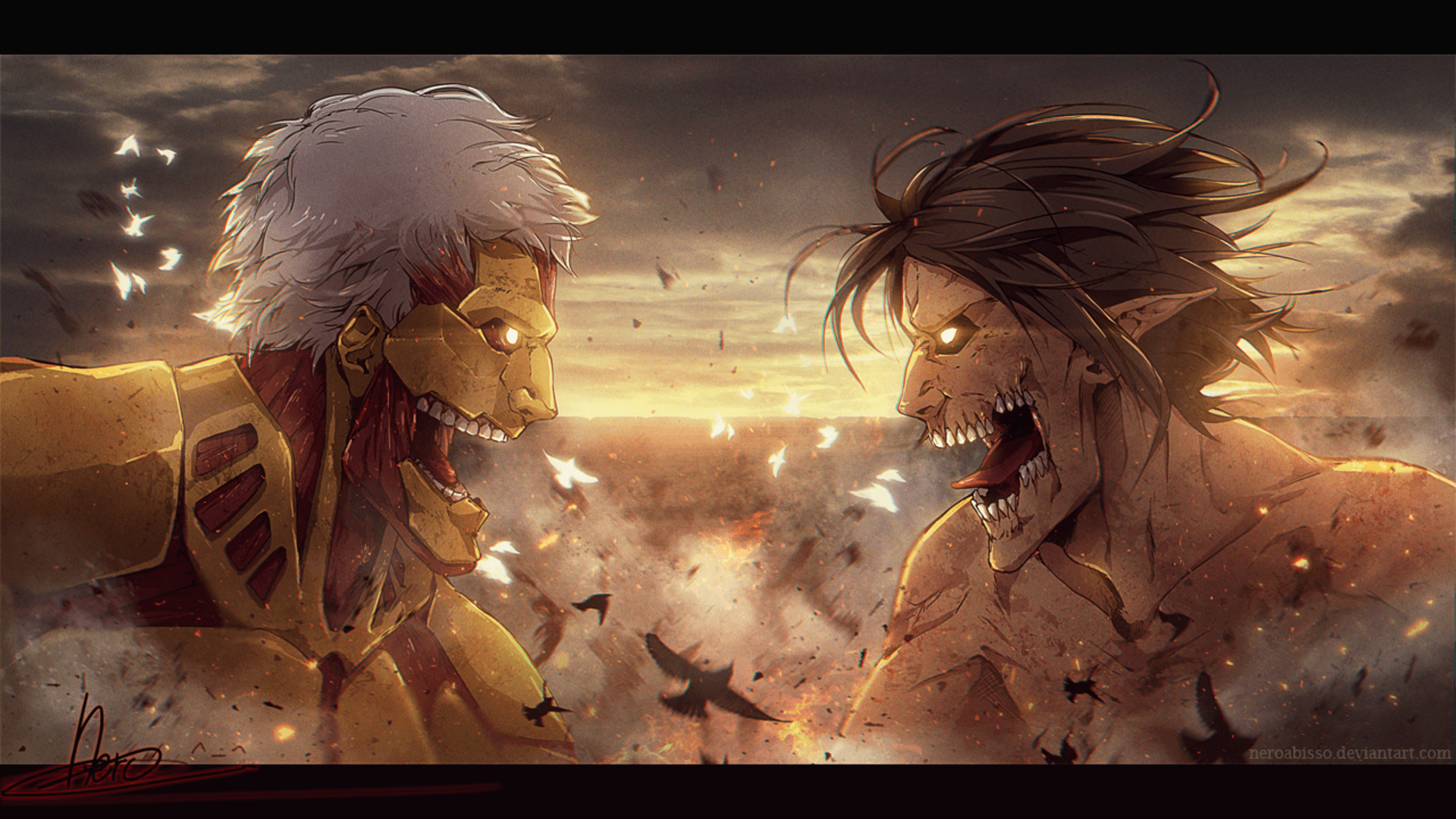 Titani in battaglia, Attack on Titan, 1920x1080 1080p, PC