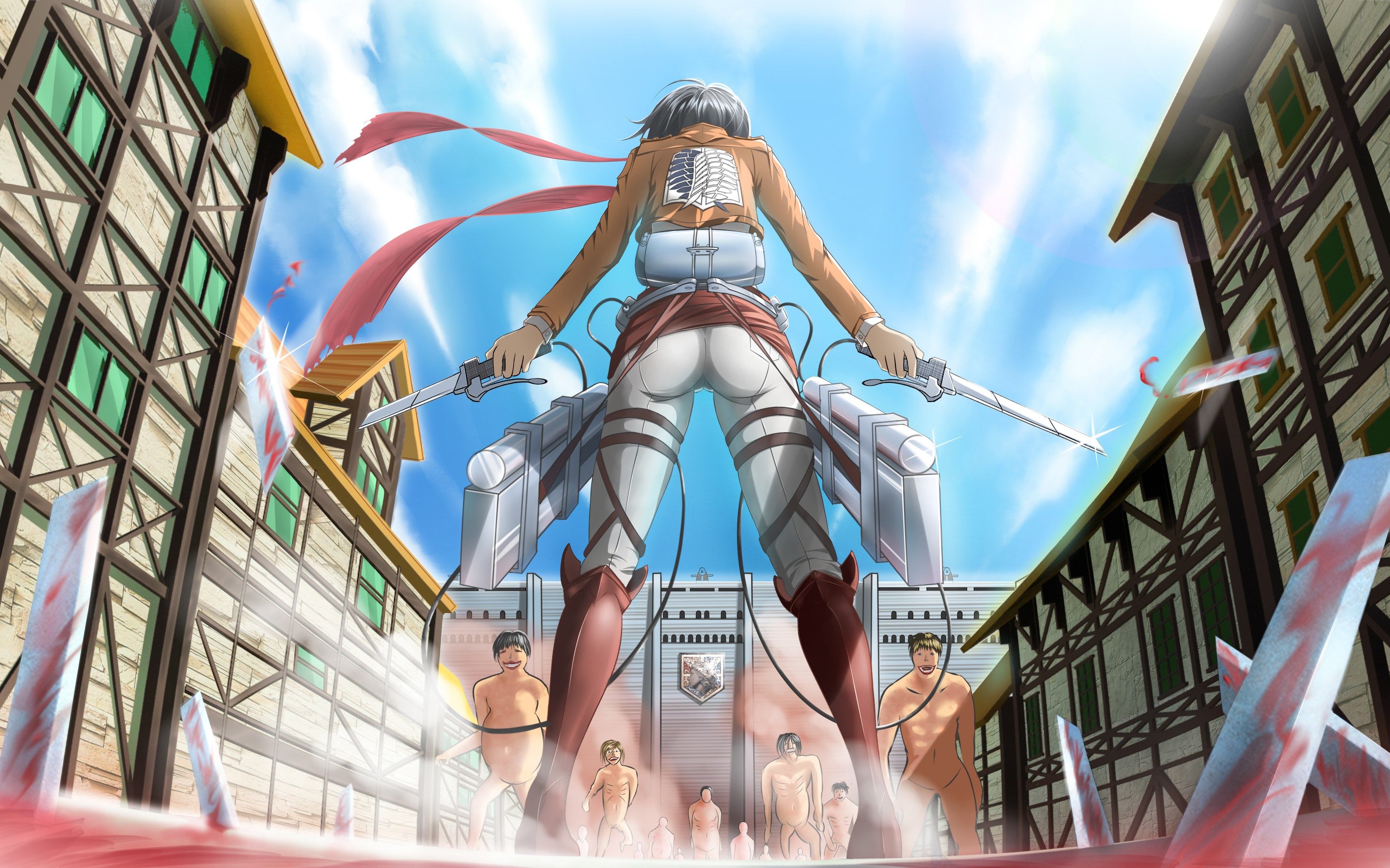 Titano Femmina Attack on Titan, 3840x2400 Ultra HD, PC