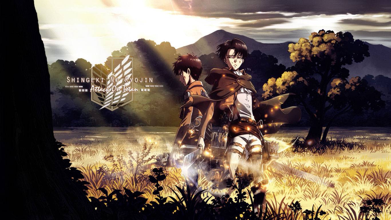 Attack on Titan personaggi campo, 1366x768 HD, Desktop