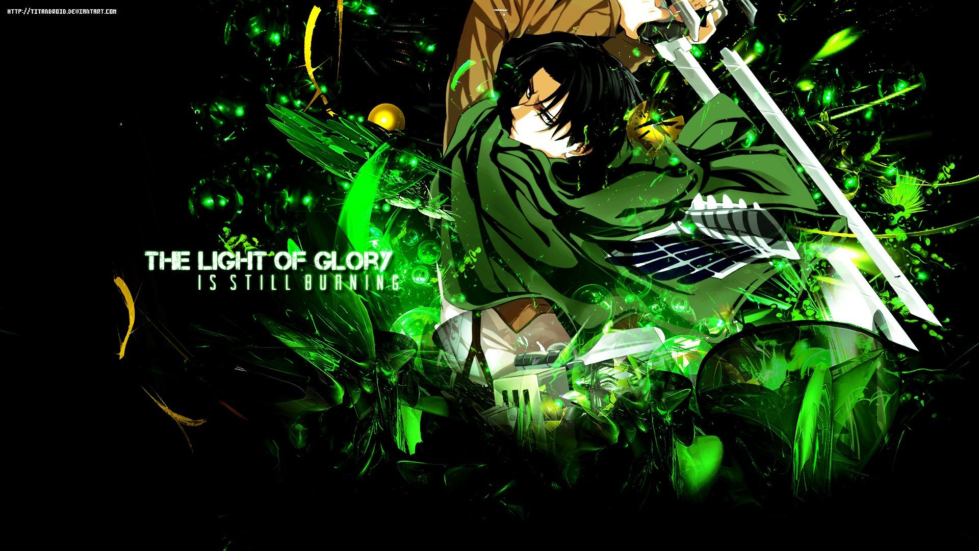 Levi Attack on Titan verde, 1920x1080 Full HD 1080p, Desktop