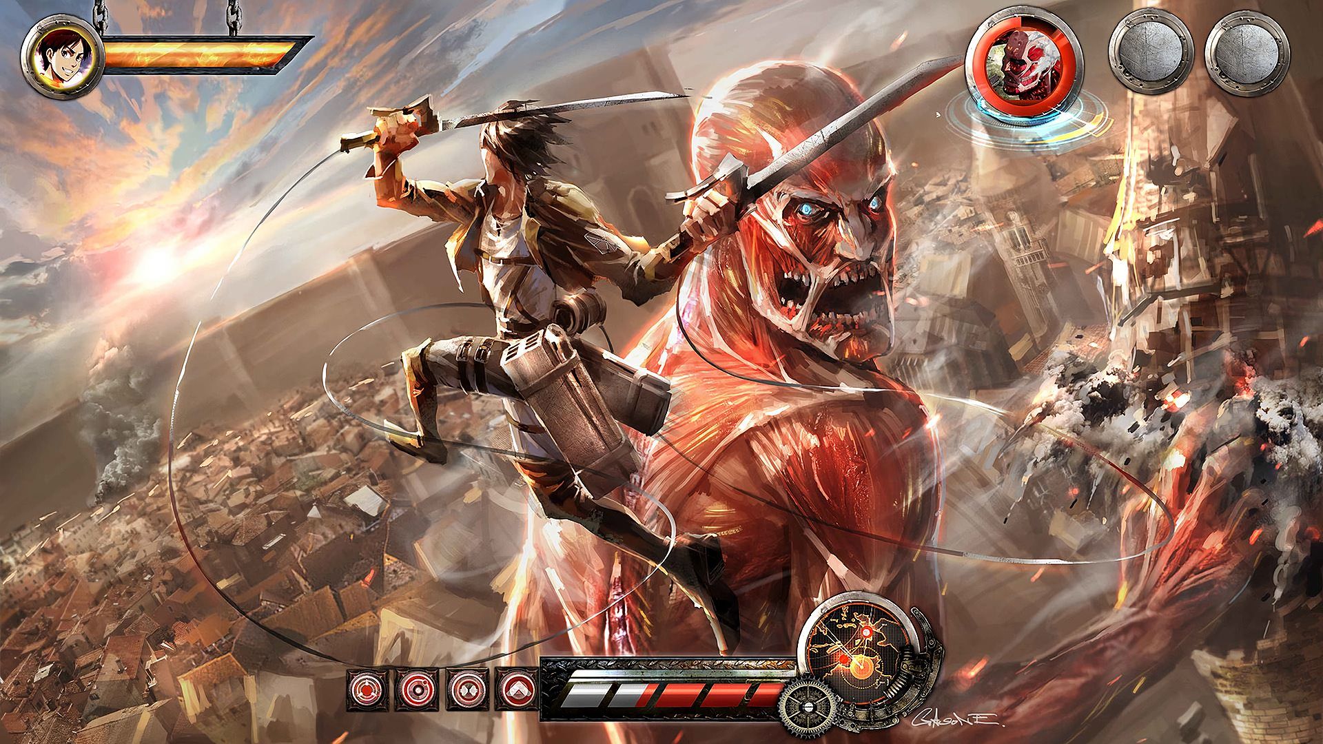 Attack on Titan gioco mobile, 1920x1080 Full HD 1080p, PC Desktop