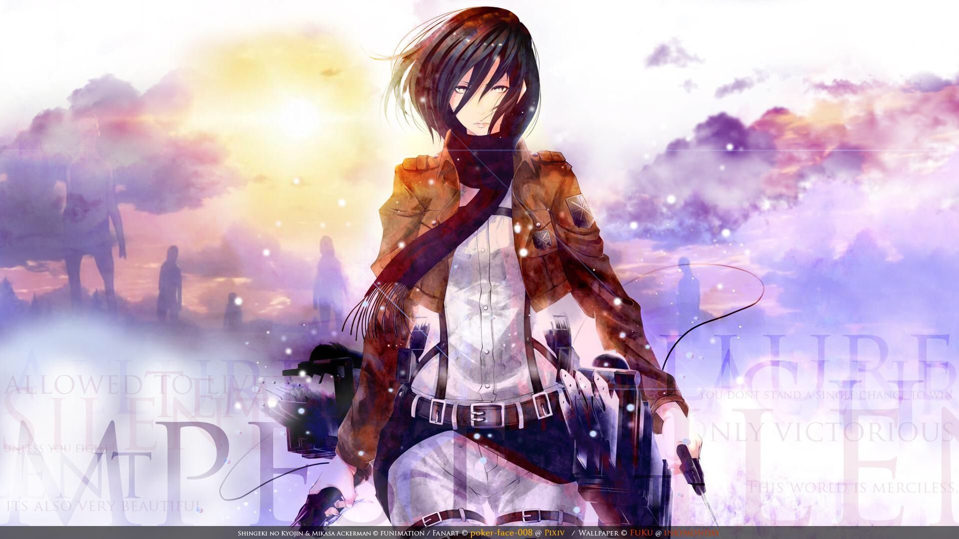 Mikasa Attack on Titan, 1920x1080 1080p, Desktop