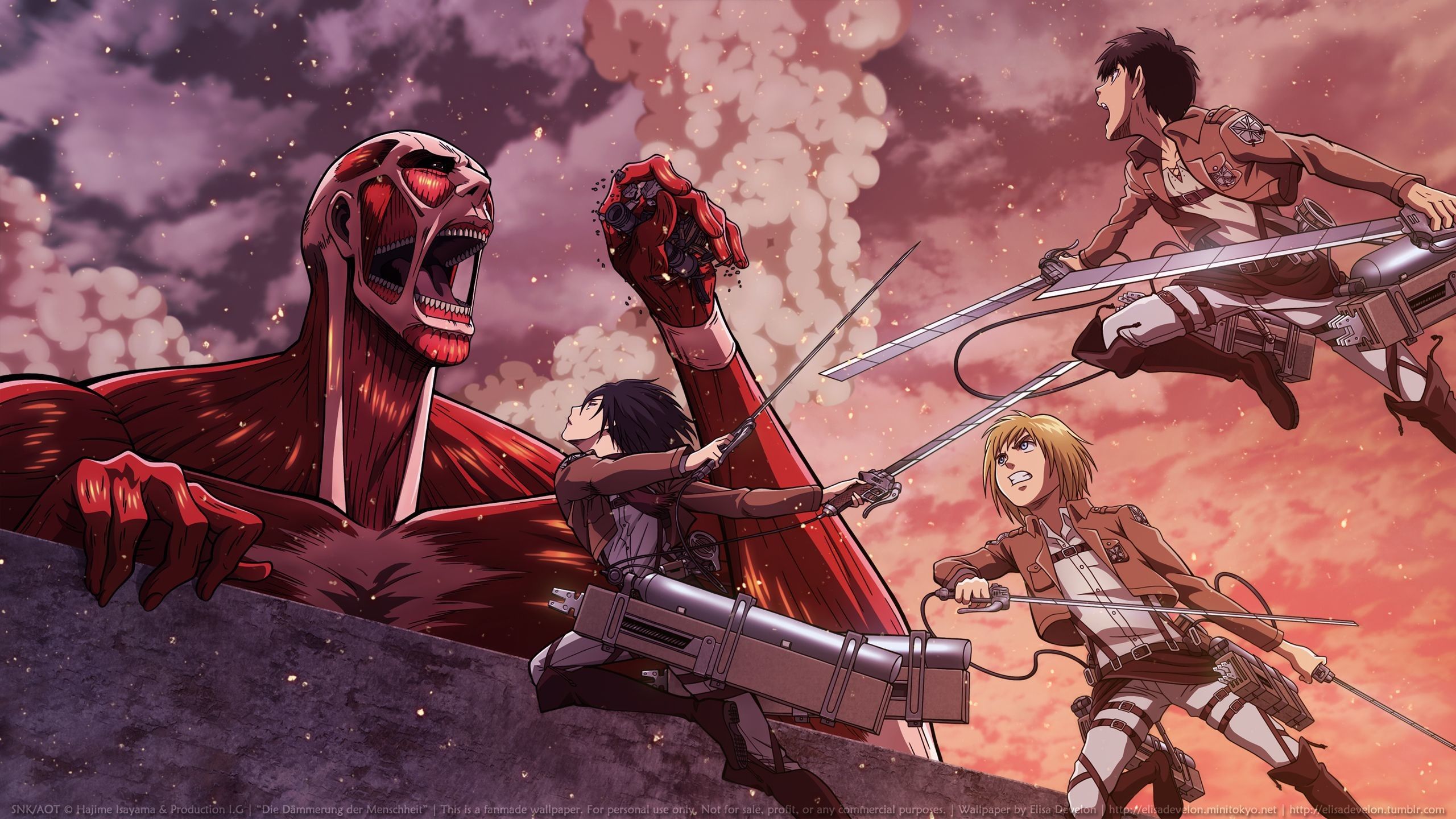 Attack on Titan colossal titan, 2560x1440 1440p, Desktop