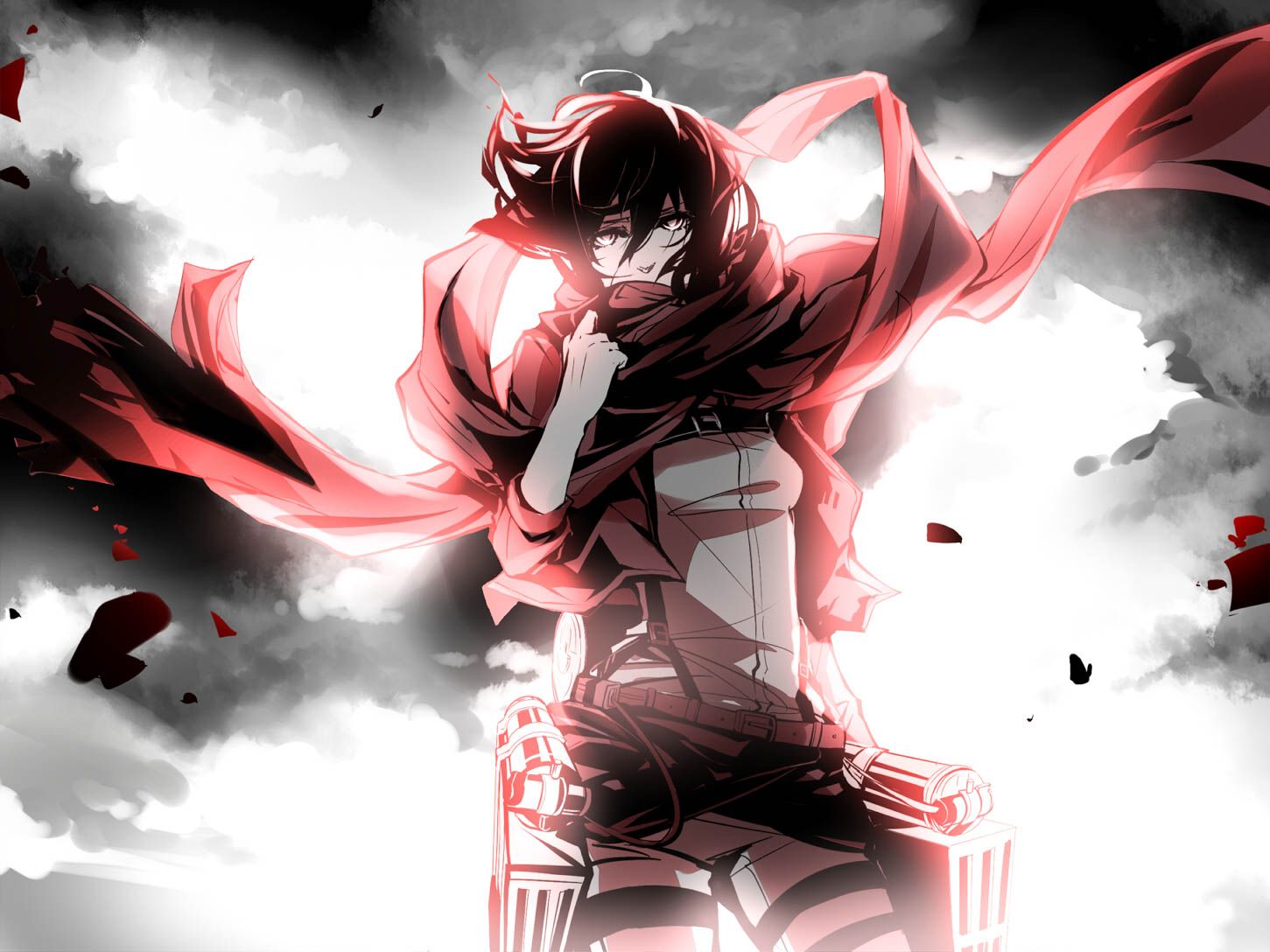 Mikasa Ackerman Attack on Titan, 1451x1088 720p, PC