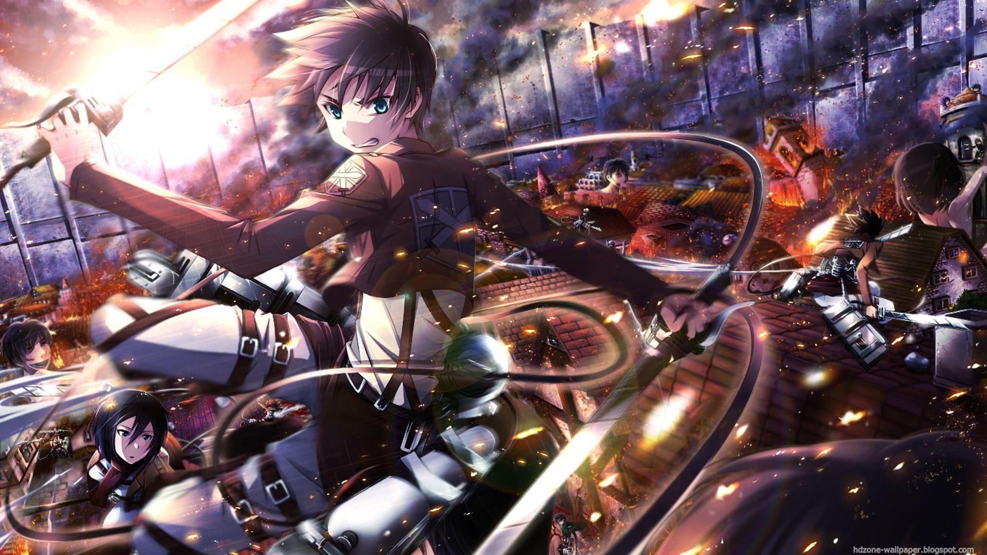 Attack on Titan personaggio azione, 1920x1080 Full HD 1080p, Monitor Gaming