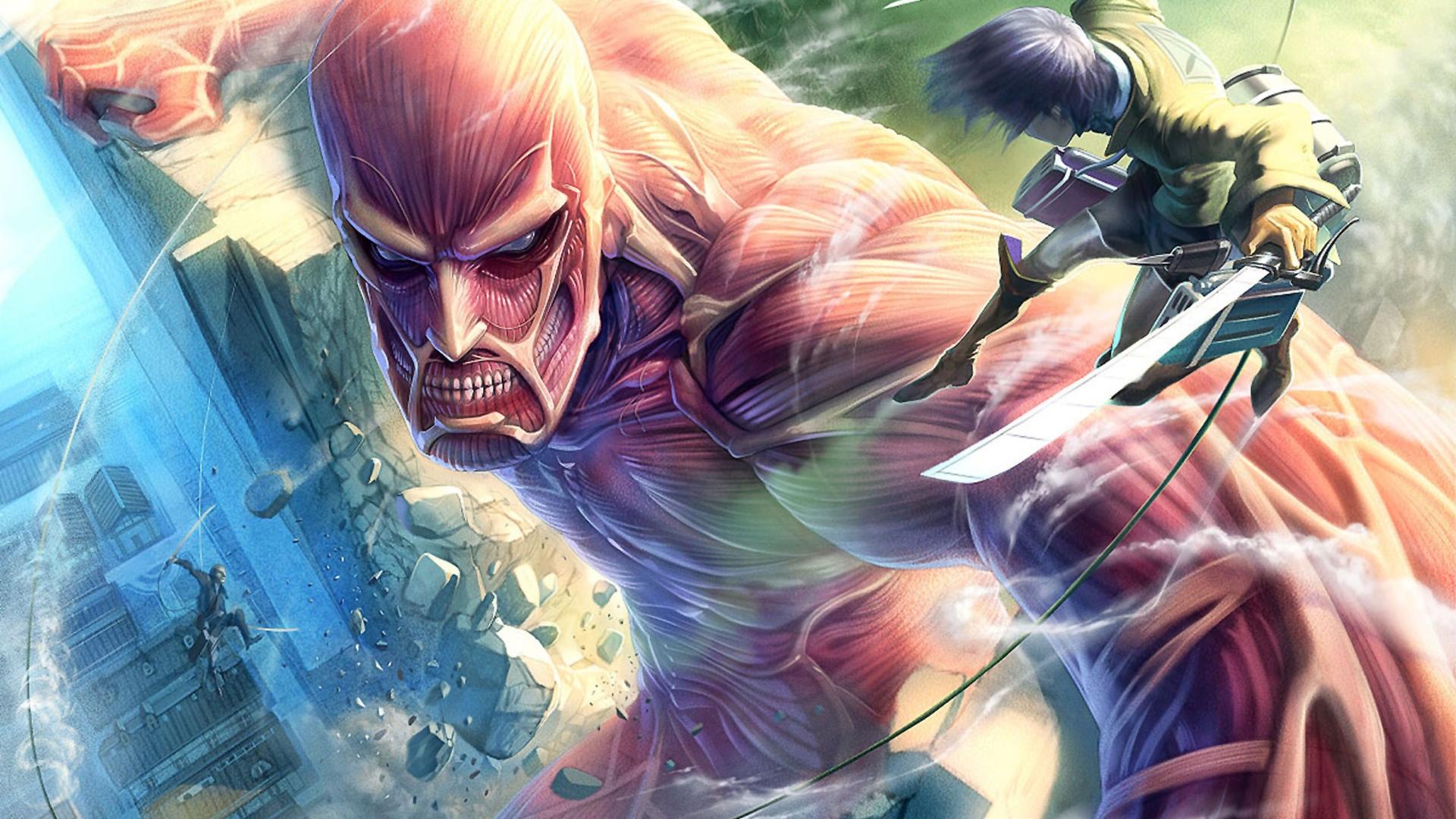Colossal Titan e soldato Attack on Titan, 1920x1080 1080p, PC
