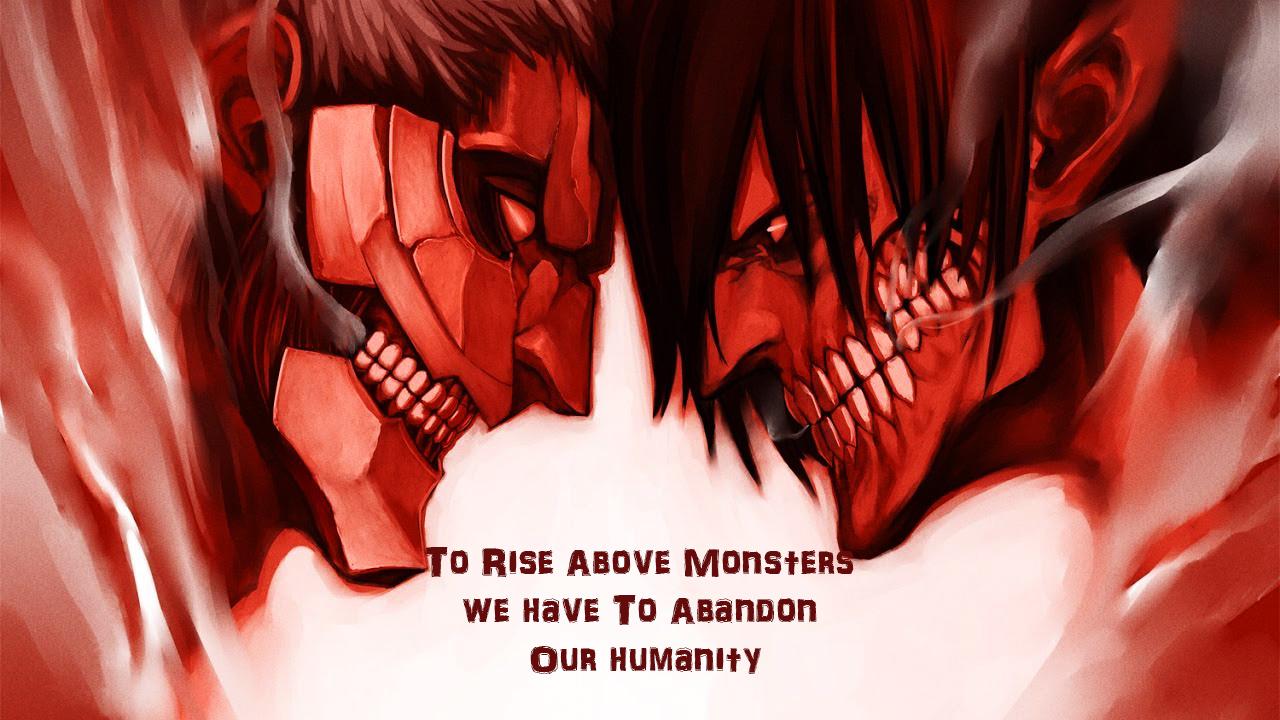 Titani Attack on Titan rosso, 1280x720 720p, PC