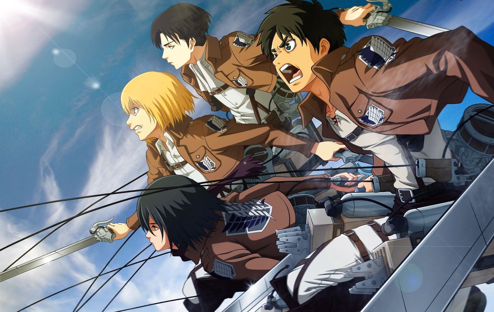 Personaggi Attack on Titan volo, 1600x1011 900p, MacBook Air