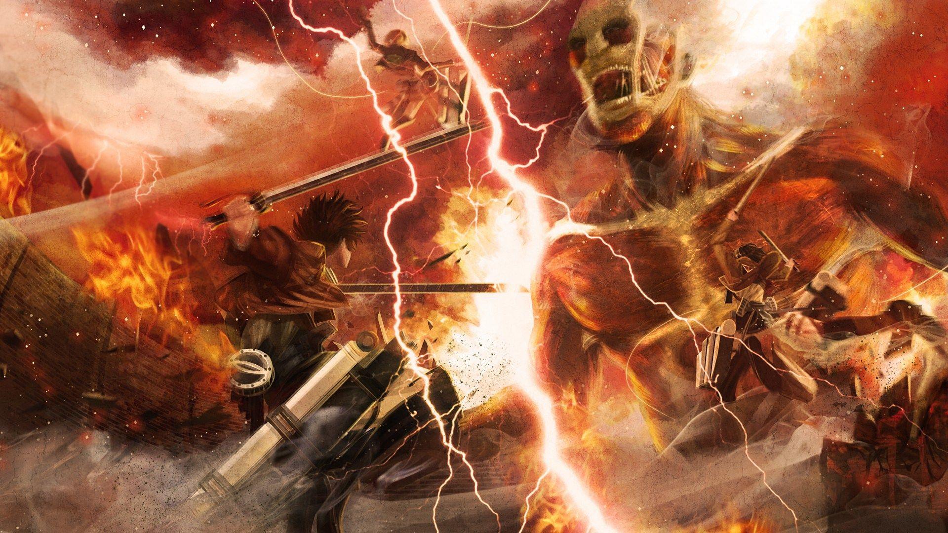 Attack on Titan battaglia titani, 1920x1080 Full HD, PC Desktop