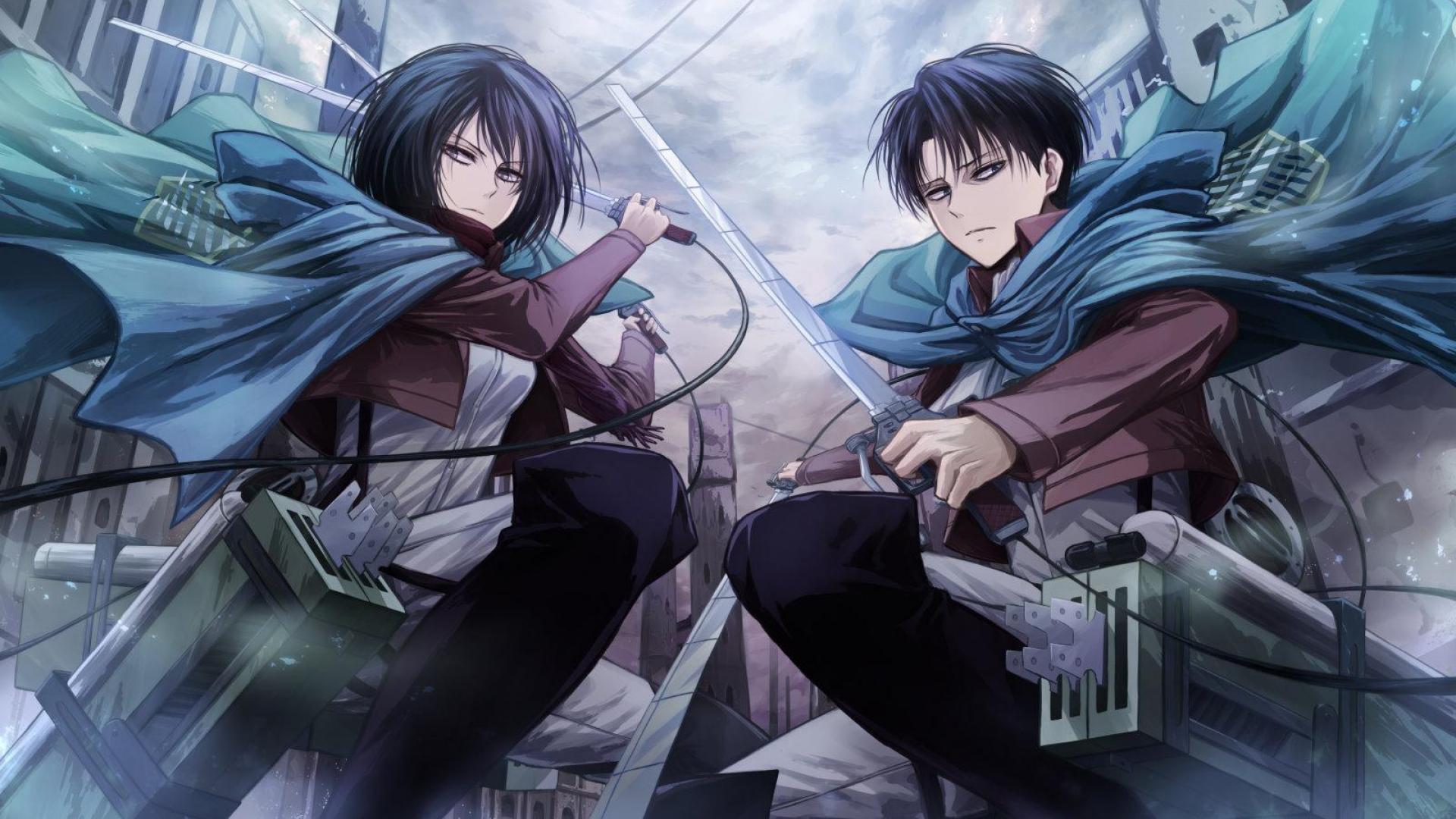 Mikasa e Levi, Attack on Titan, 1920x1080 1080p, Desktop
