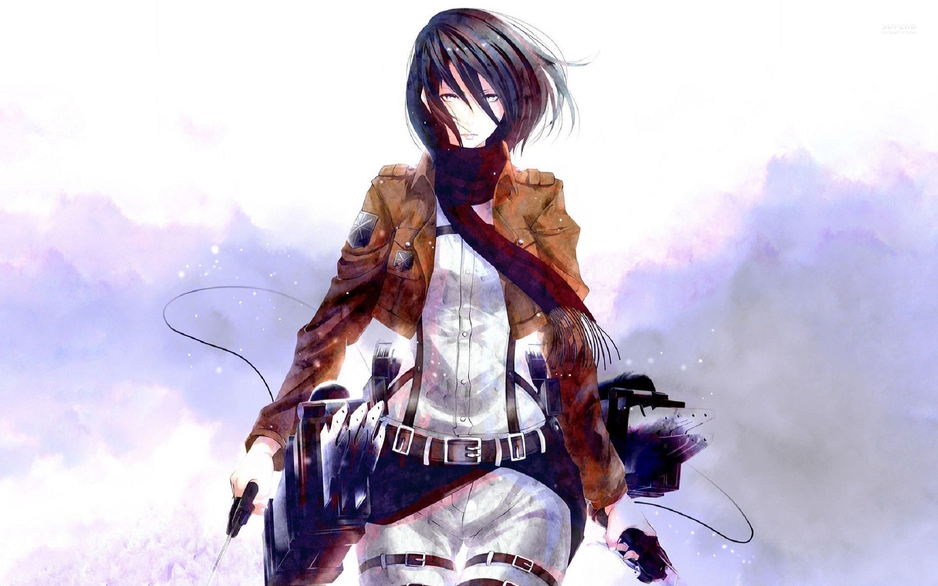 Mikasa Ackerman, Attack on Titan, 1920x1200 Full HD+, Laptop