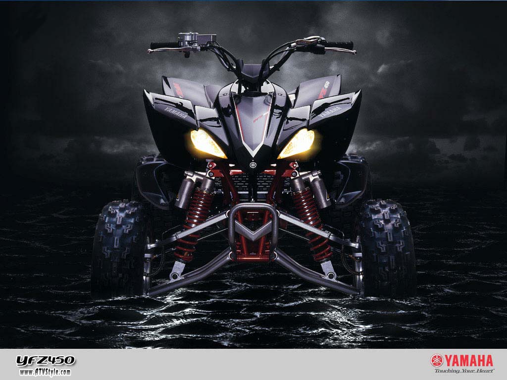 Quad ATV Yamaha nero, 1024x768 HD, PC