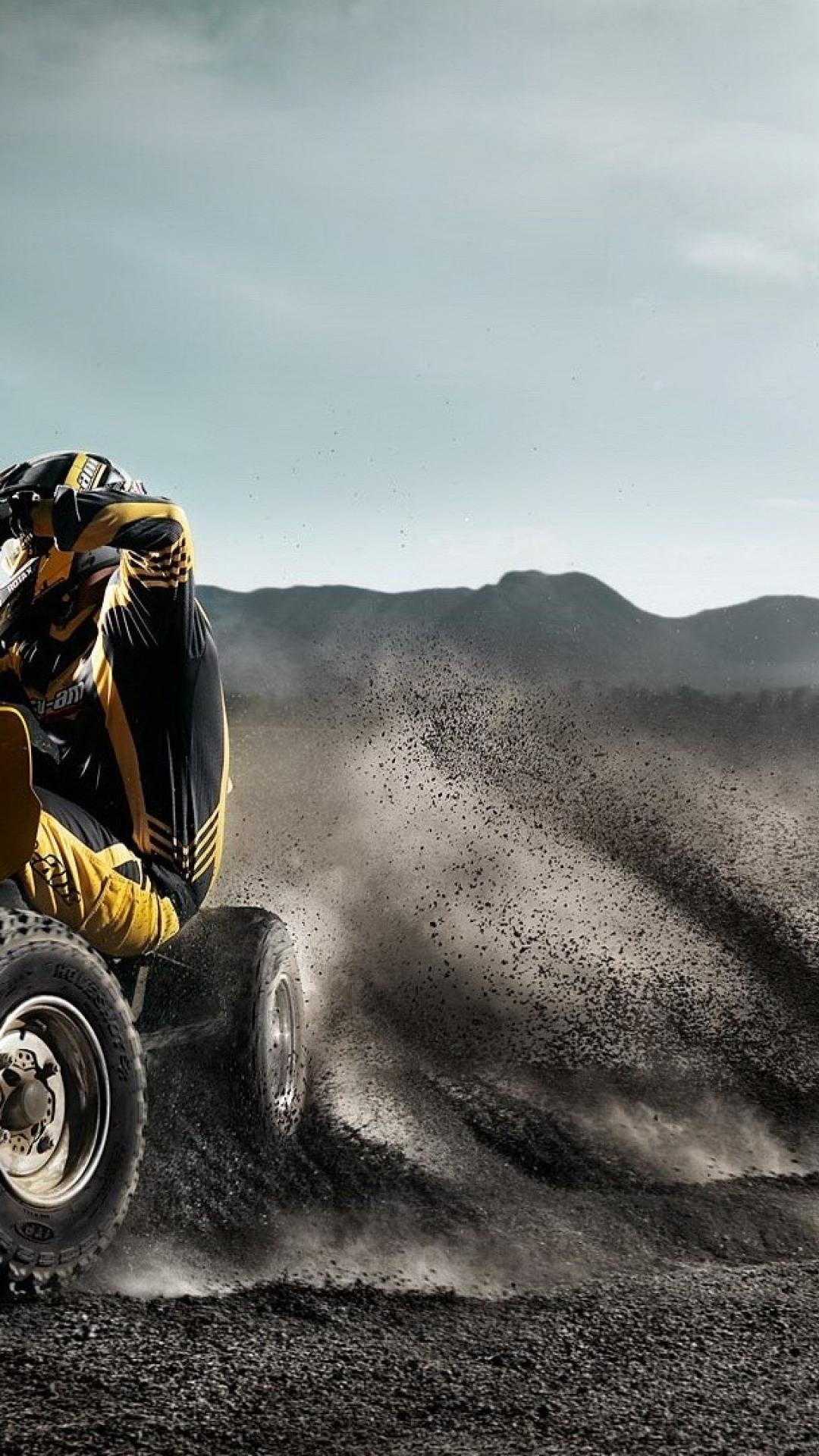 Quad ATV Yamaha racing blu, 1680x1050 HD, PC