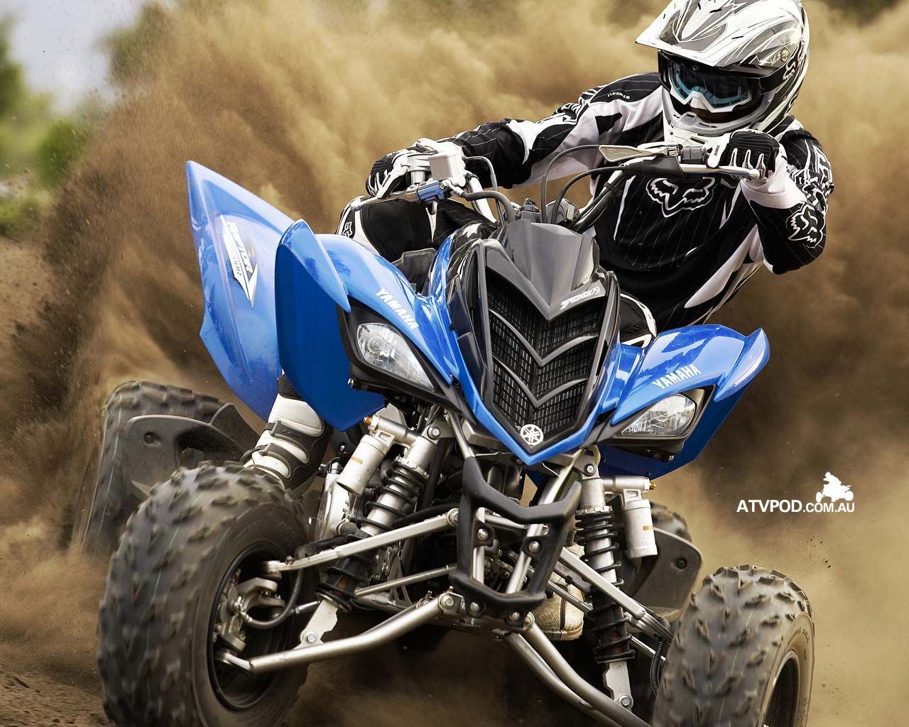 Yamaha Raptor blu ATV motocross, 1280x1024 720p, Lenovo Legion