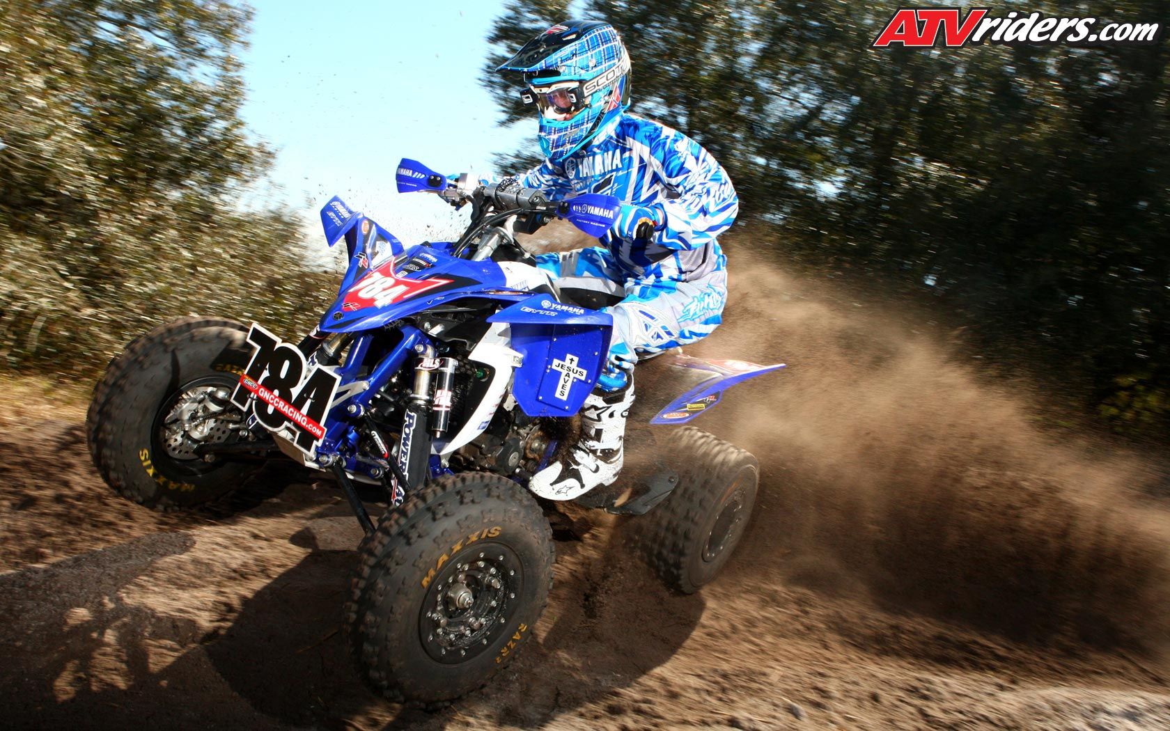 Yamaha Raptor ATV blu deserto, 1920x1200 WUXGA, iMac