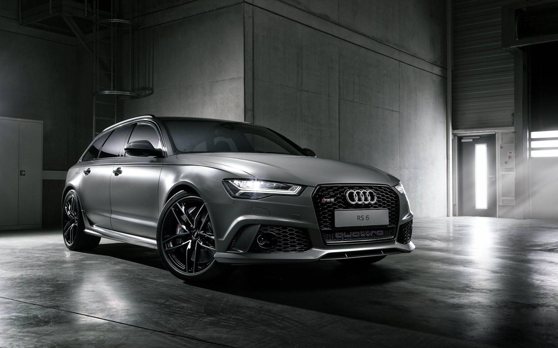 Audi RS6 grigia in garage, sfondo 1920x1200 Full HD+, iMac