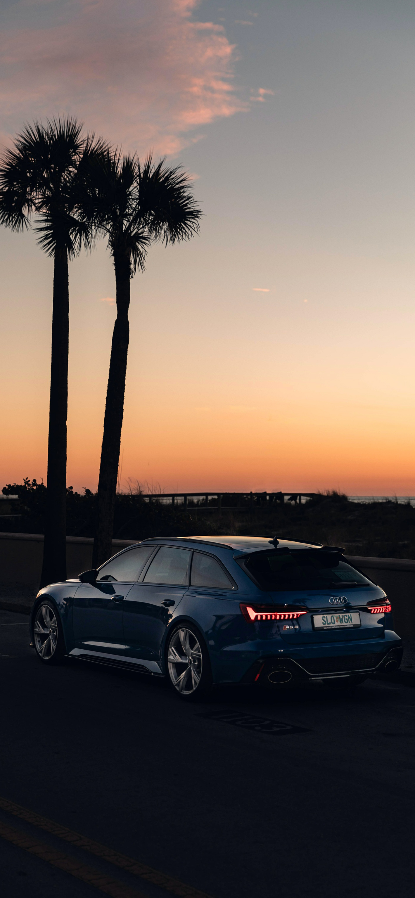 Audi RS6 al tramonto, sfondo 1420x3073 Full HD Verticale, iPhone