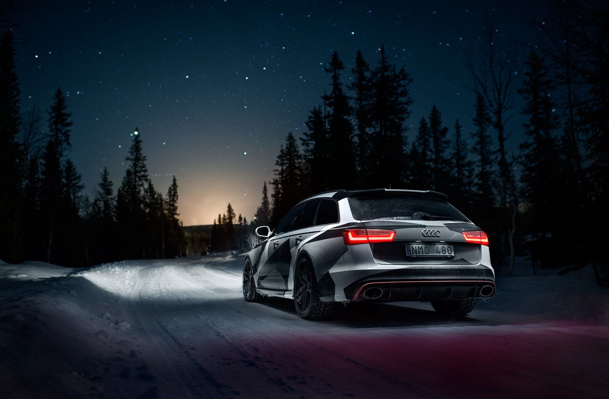Audi RS6 Avant neve notte, V8 biturbo, 2000x1313 2K, PC Desktop