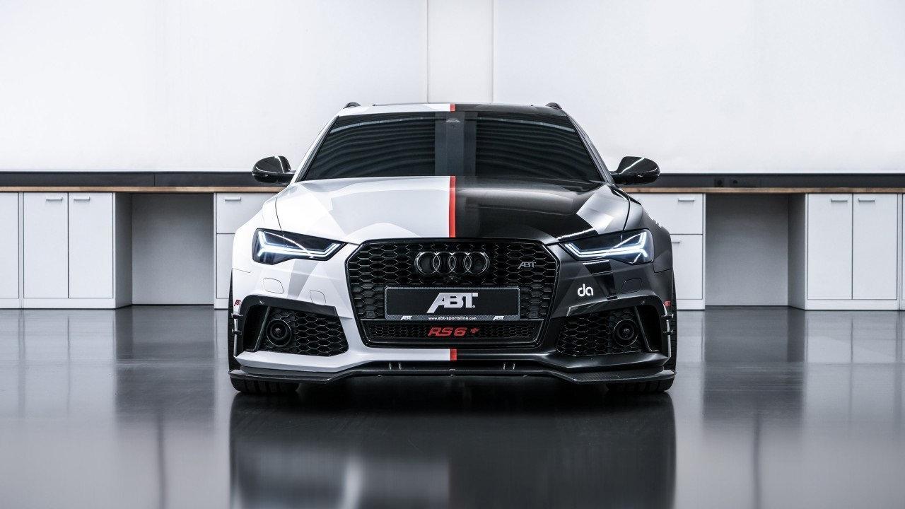 ABT Audi RS6 bianca officina, 1280x720 HD, Desktop