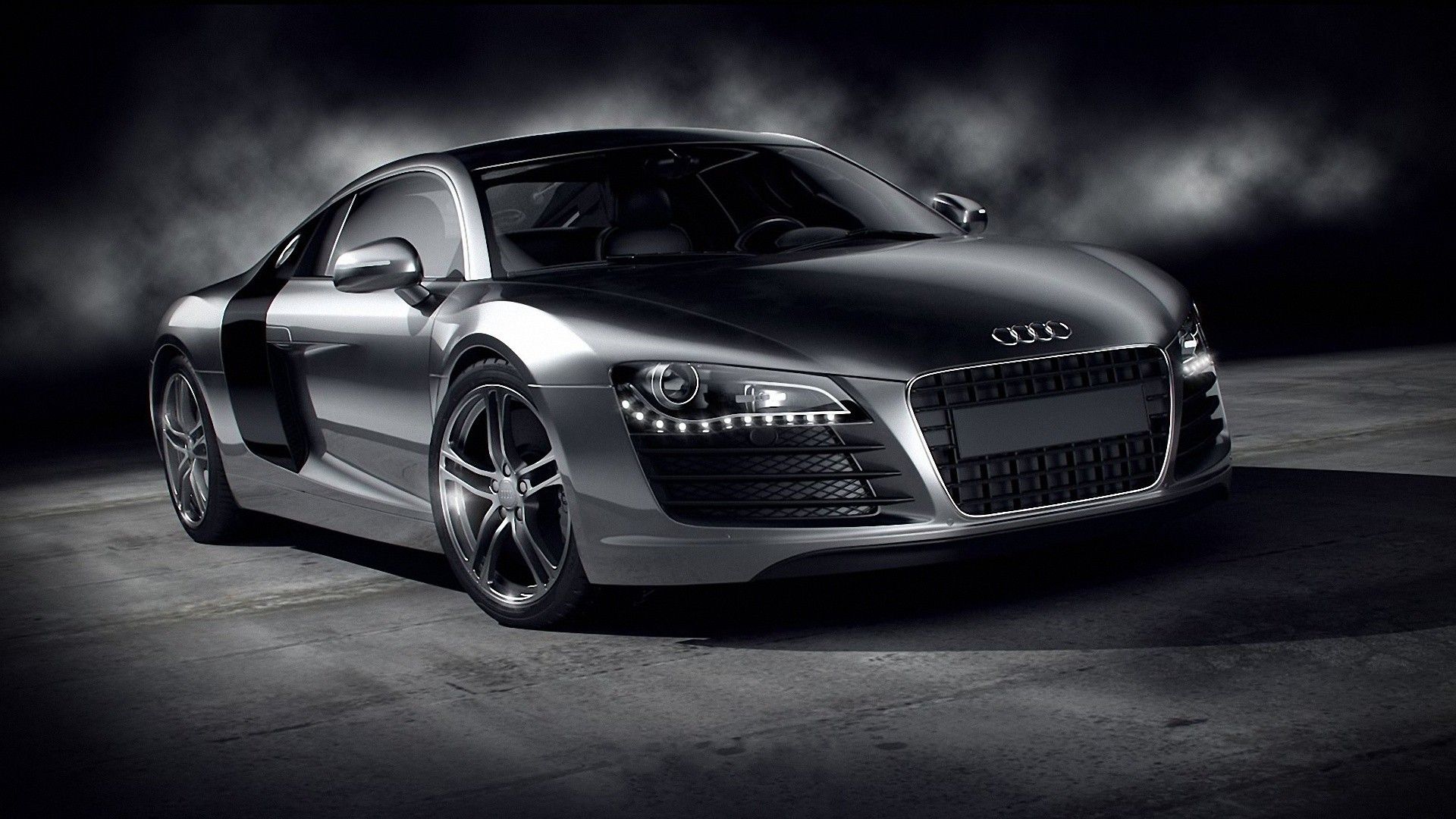 Audi R8 argento studio, supercar, 1920x1080 1080p, PC