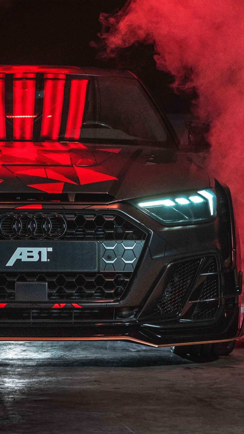 ABT Audi A1 fumo rosso, citycar, 950x1689 Full HD Verticale, iPhone