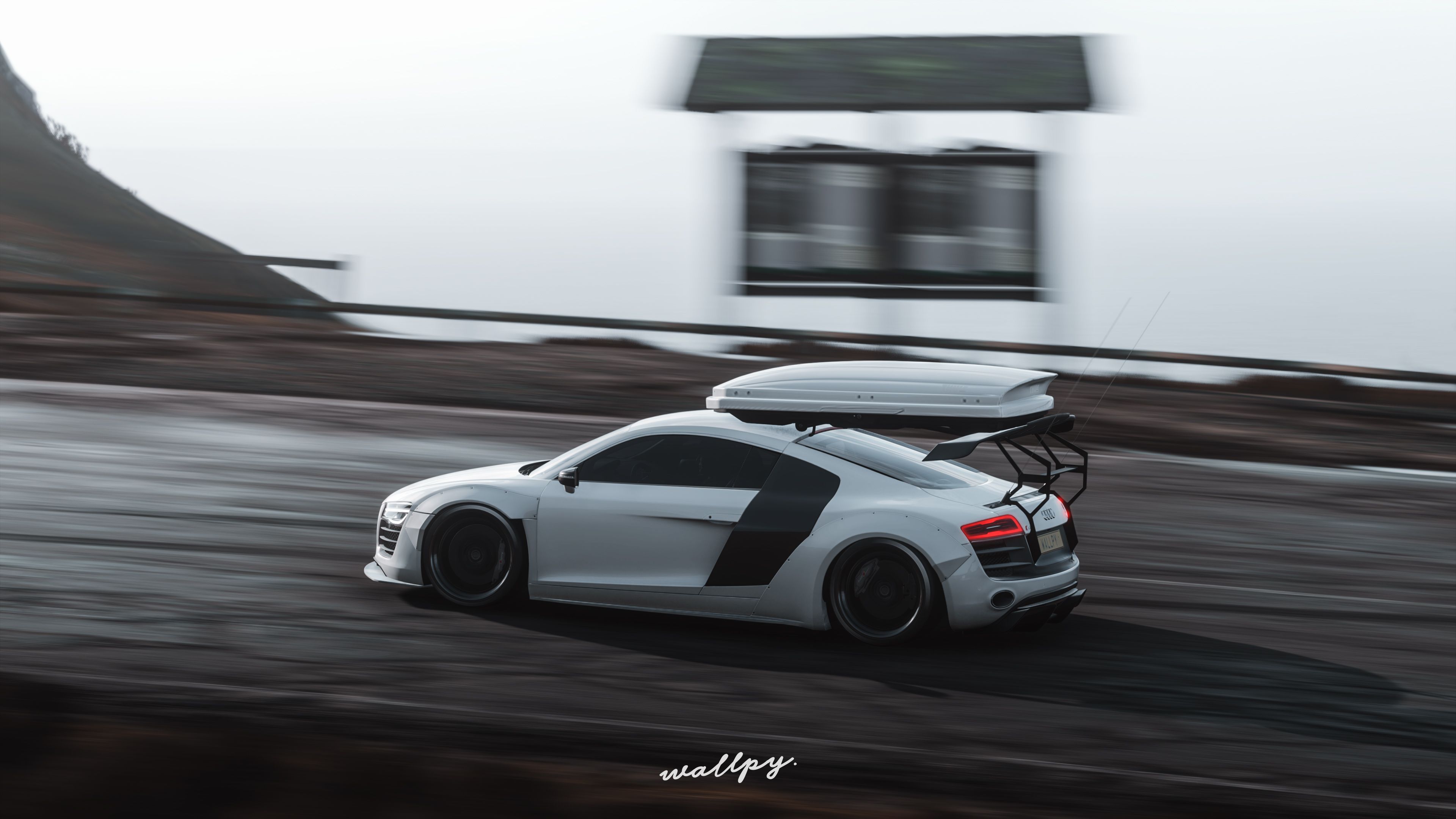 Audi R8 bianca Forza Horizon, 3840x2160 Ultra HD, 4K TV