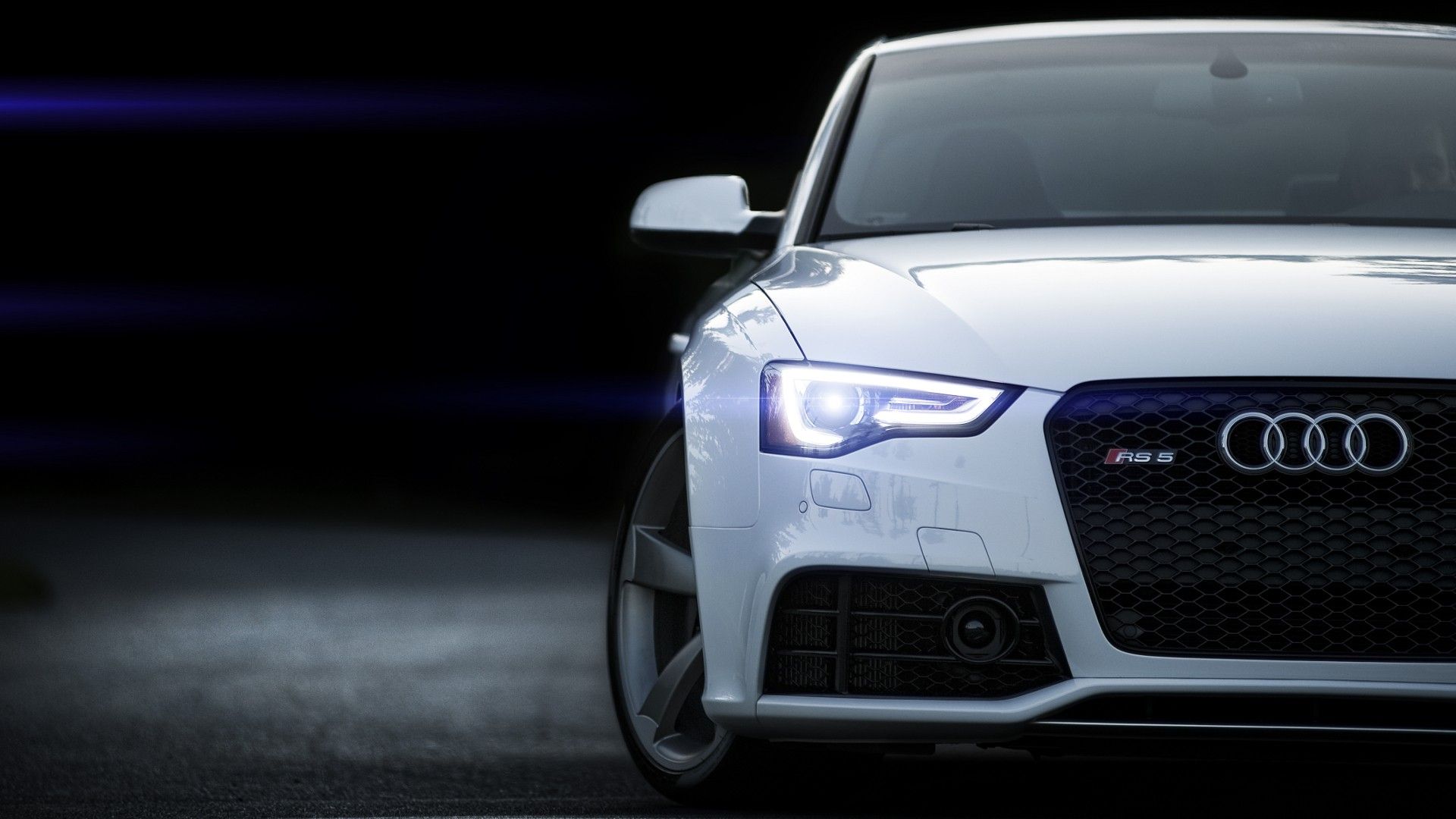 Audi RS5 bianca frontale, coupé, 1920x1080 Full HD 1080p, Laptop