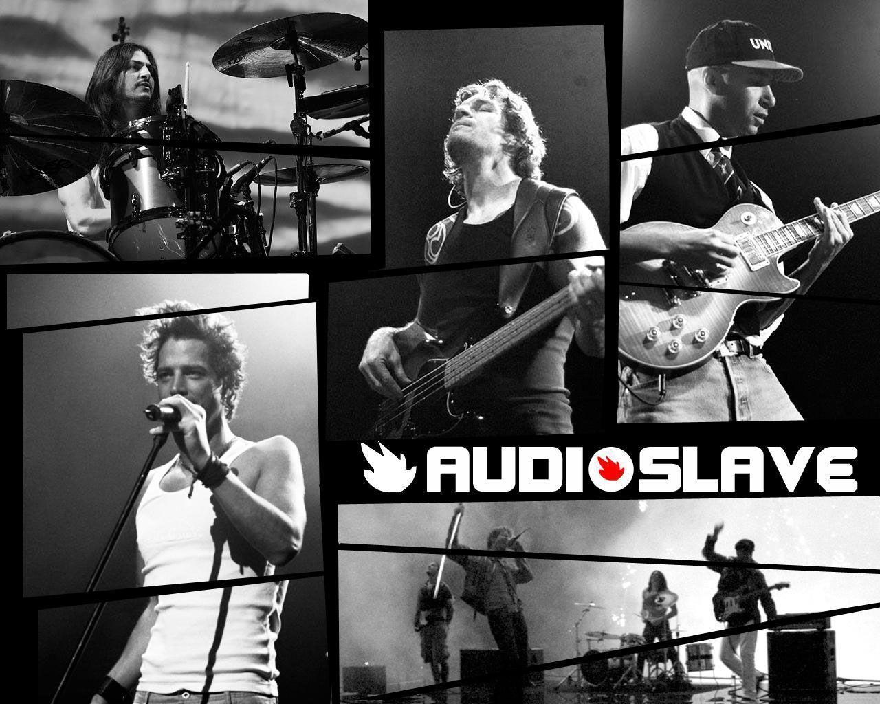 Audioslave banda concerto bianco-nero, 1280x1024 720p, Laptop