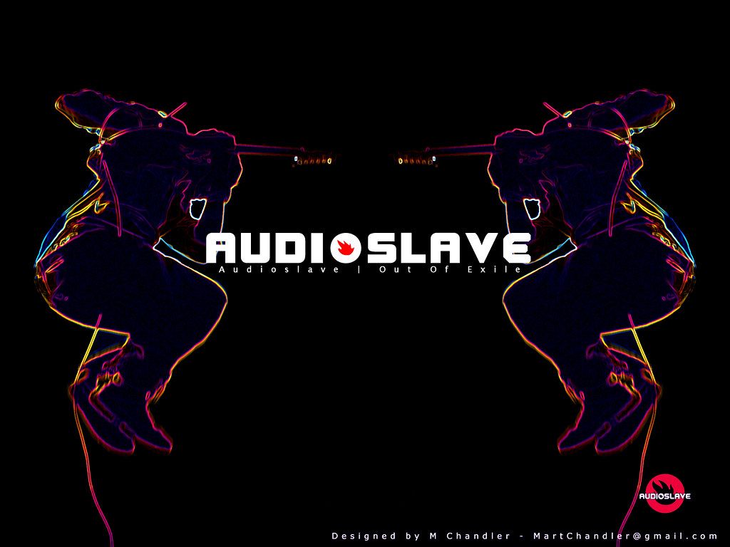 Logo Audioslave sagome colorate, 1024x768 HD, Desktop