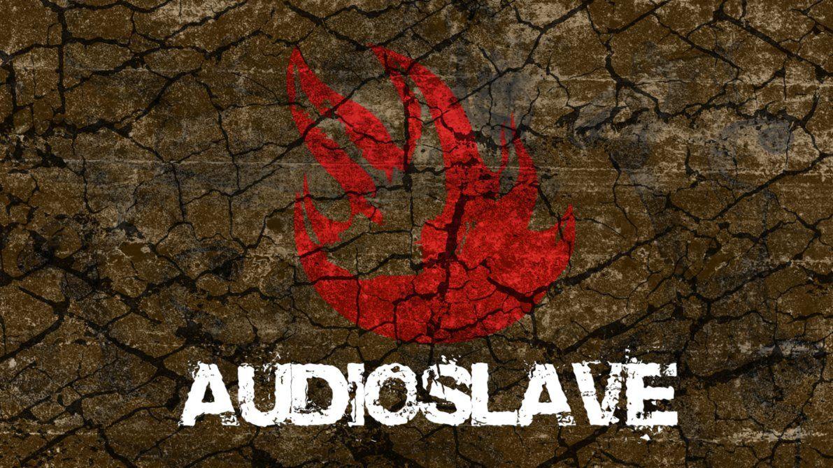 Logo Audioslave su muro screpolato, 1191x670 HD, Desktop