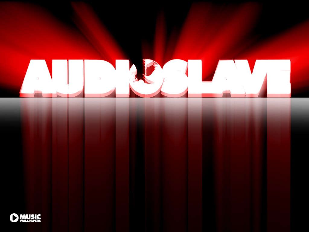Logo band Audioslave rosso, 1024x768 HD, Desktop