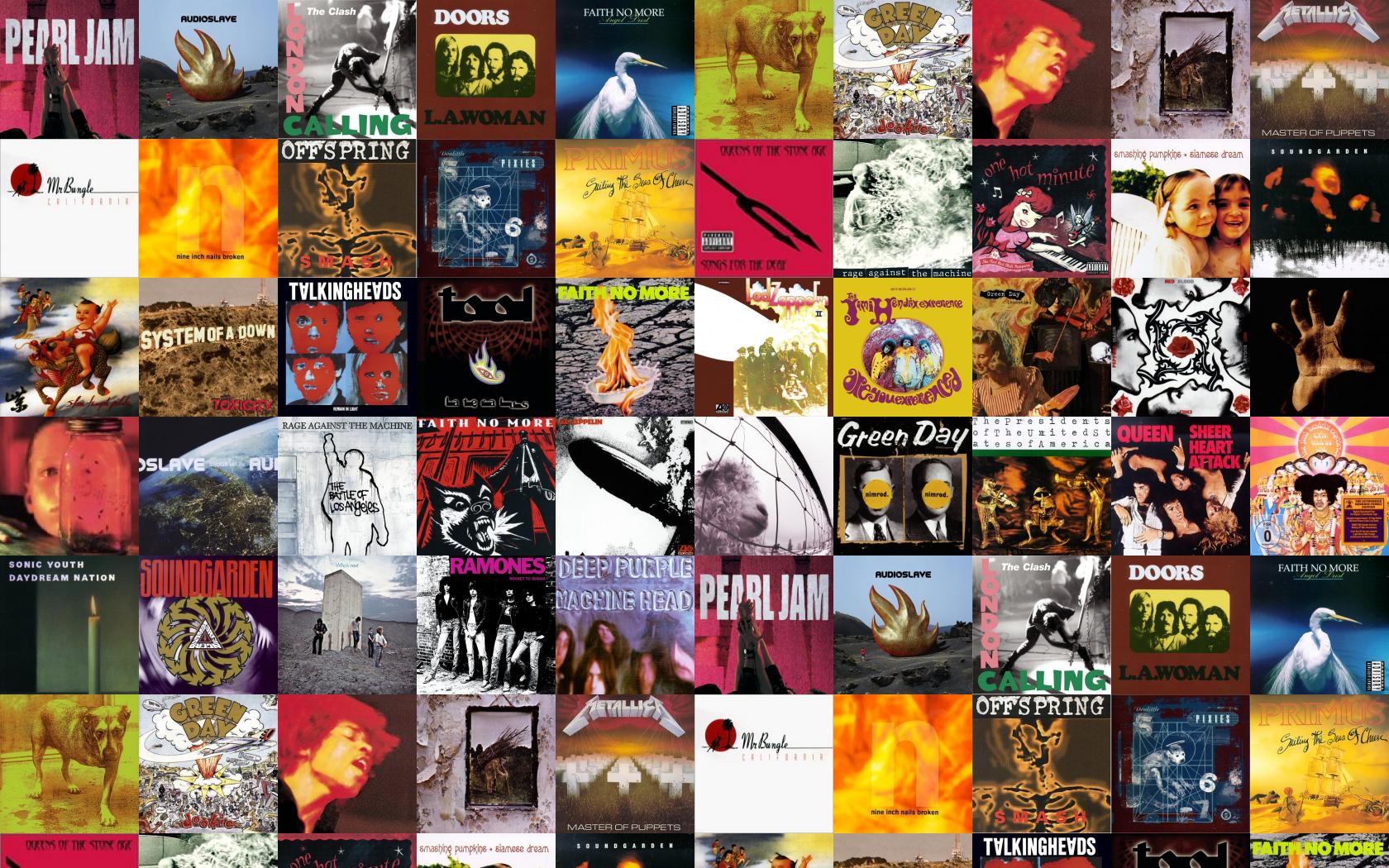 Collage copertine album musicali, 1680x1050 HD, Lenovo Legion