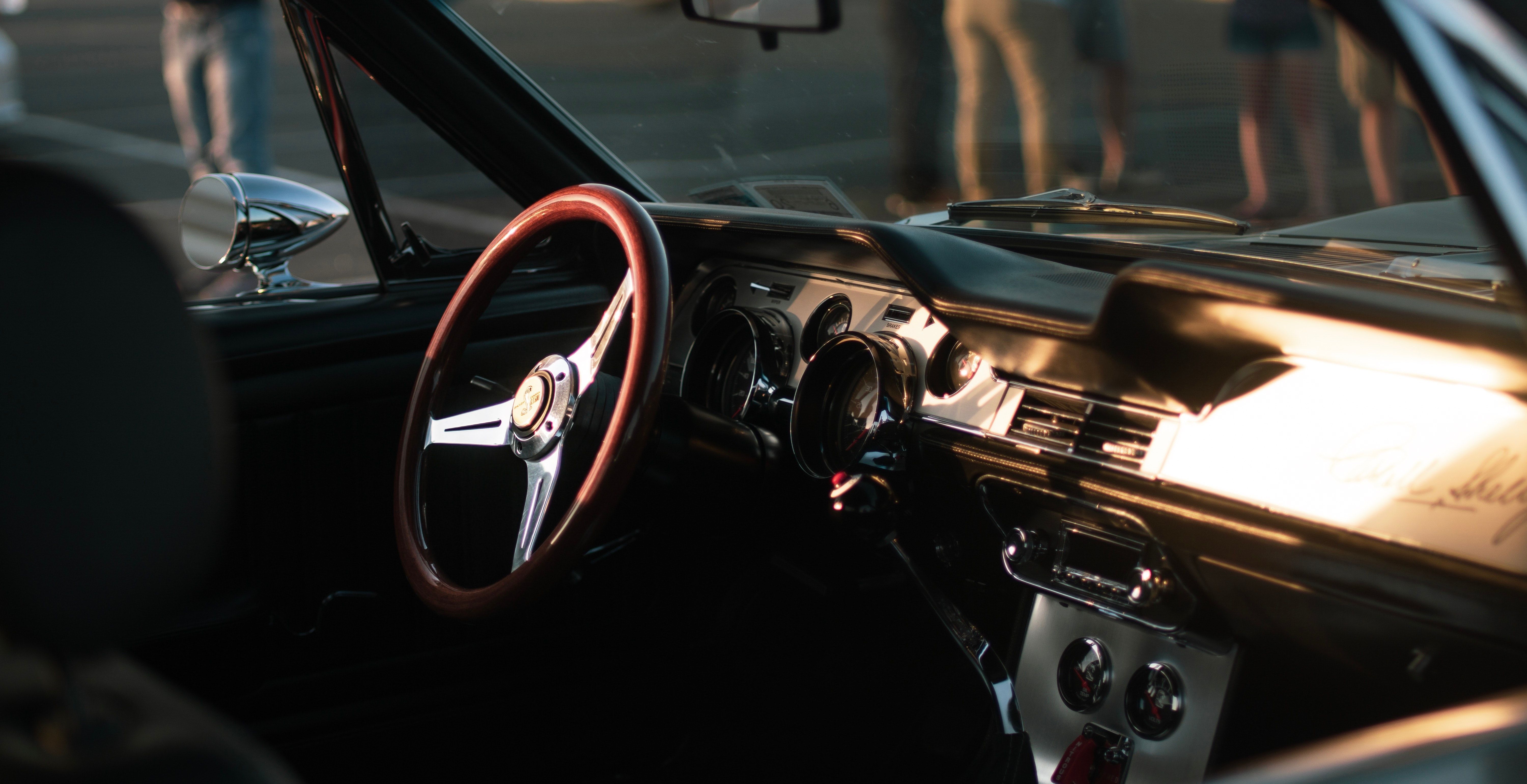 Interno auto volante vintage, 6000x3081 4K, Desktop 4K