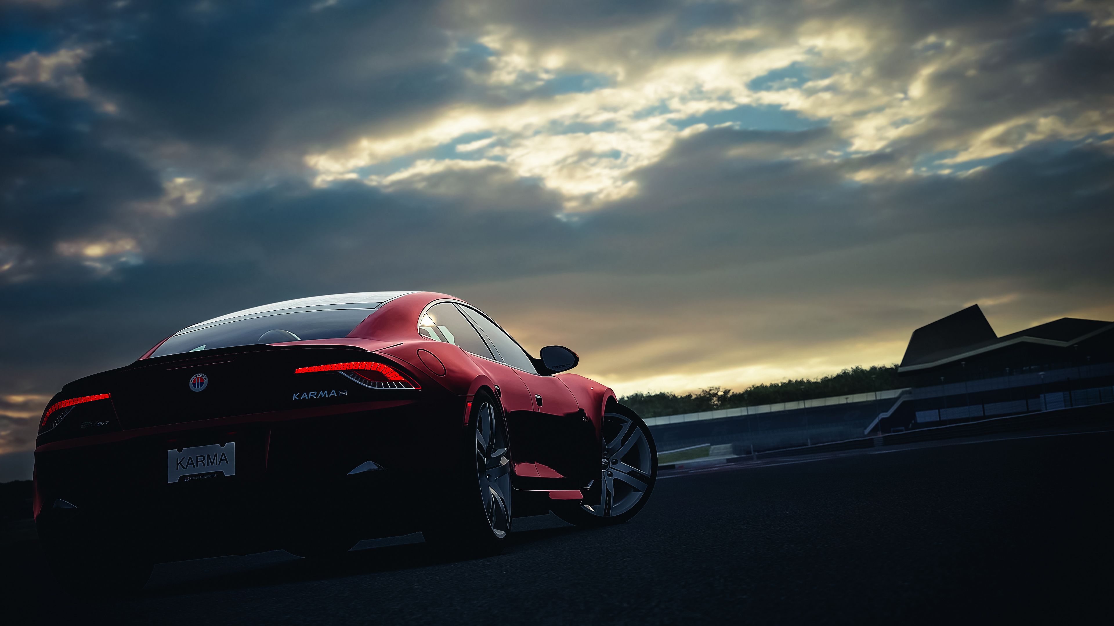 Dodge Viper rossa tramonto, 3840x2160 Ultra HD, 4K TV