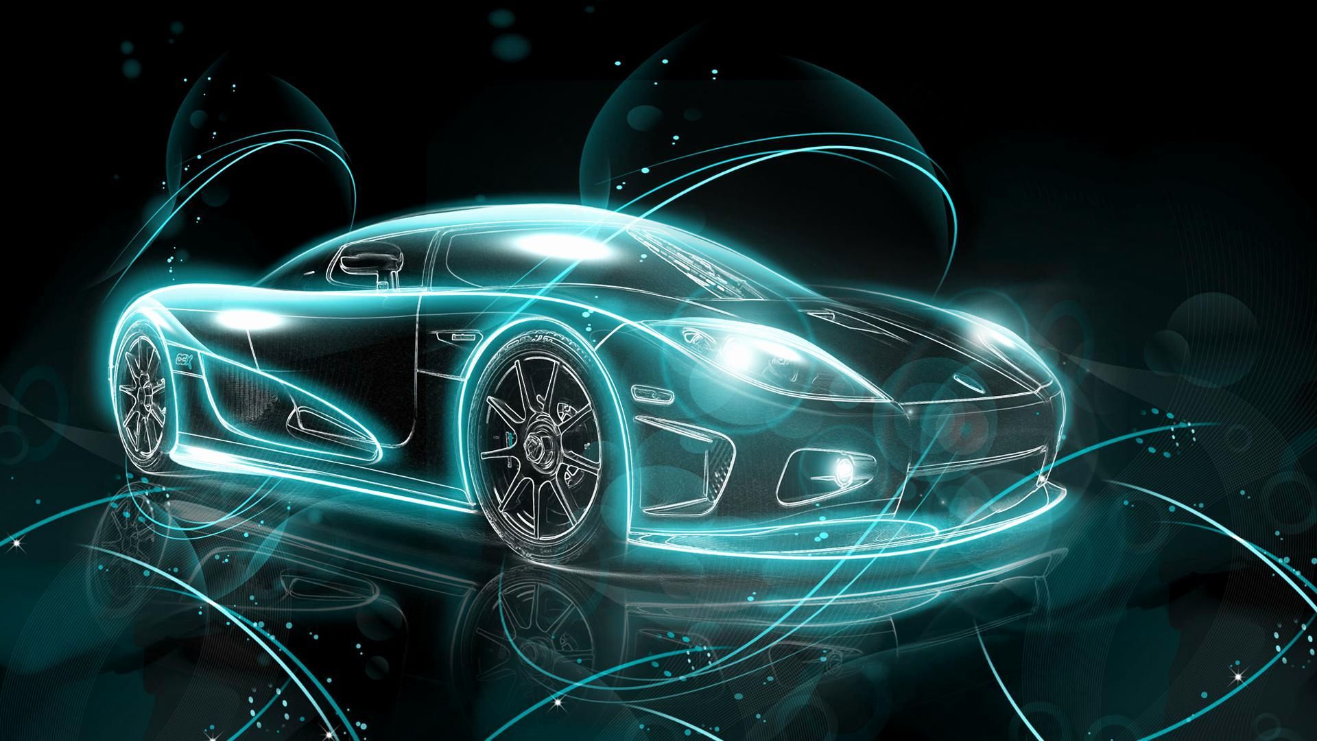 Supercar Neon, 1920x1080 Full HD, Desktop
