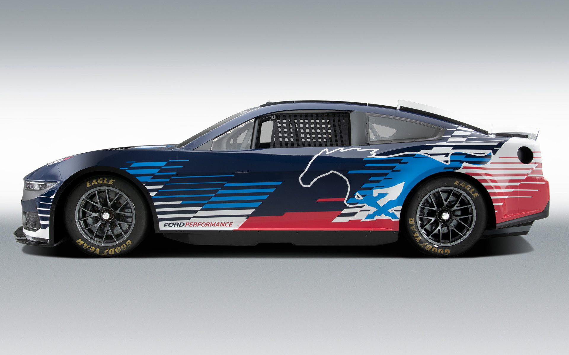 Ford Mustang NASCAR auto da corsa, V8, 1920x1200 Full HD+, Laptop