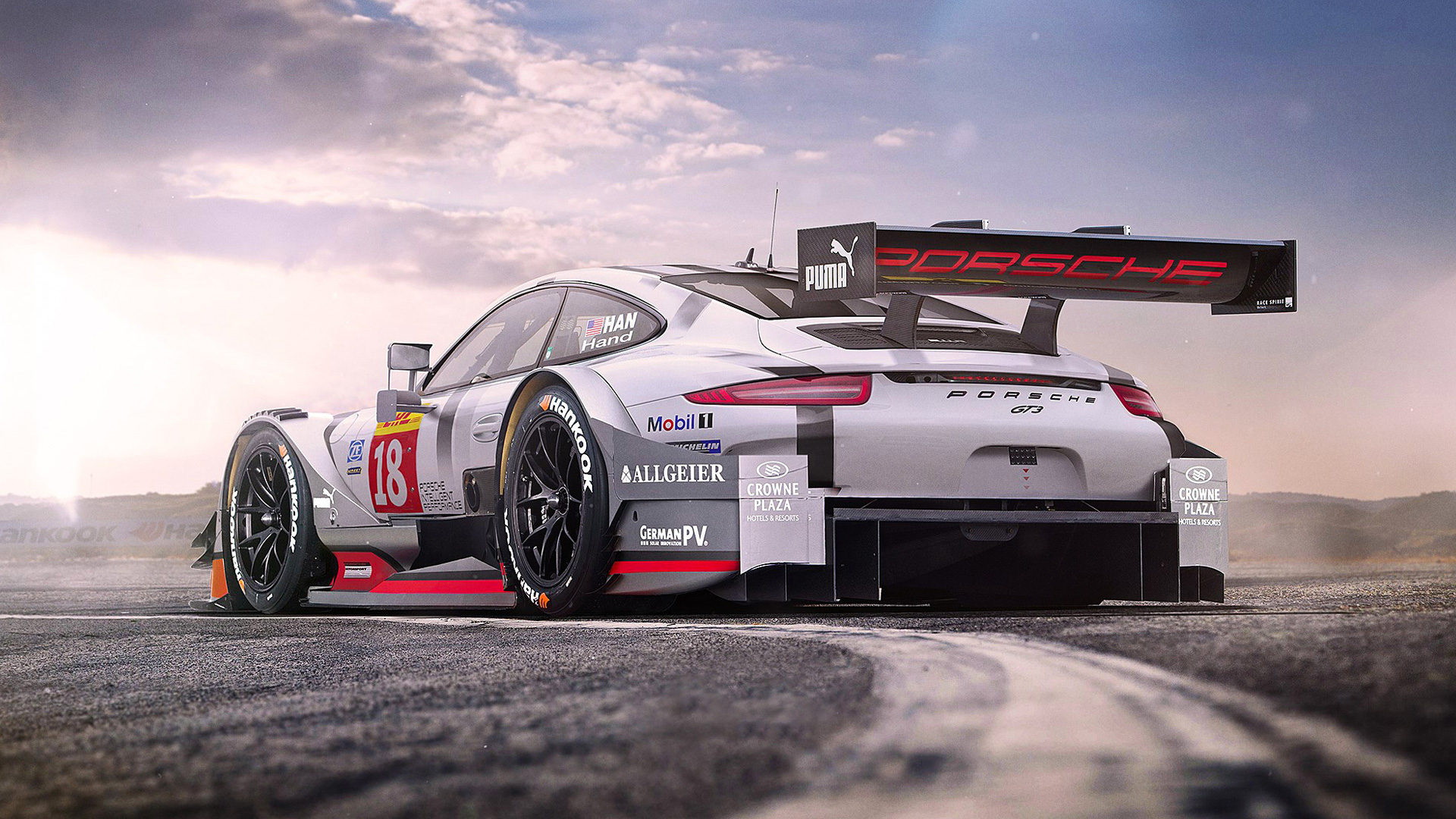Porsche 911 GT3 auto da corsa, sportiva tedesca, 1920x1080 Full HD 1080p, PC
