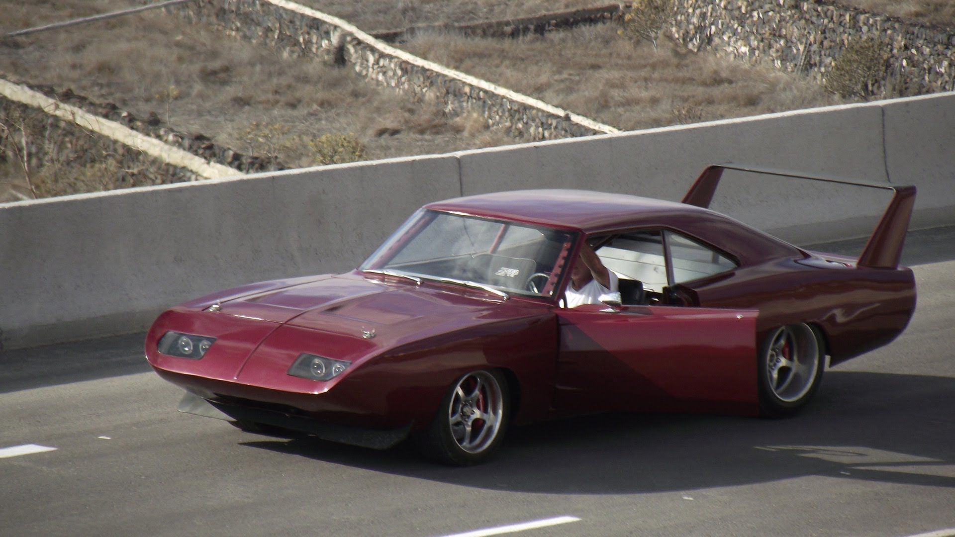 Dodge Charger Daytona bordeaux, 1920x1080 Full HD 1080p, PC Desktop