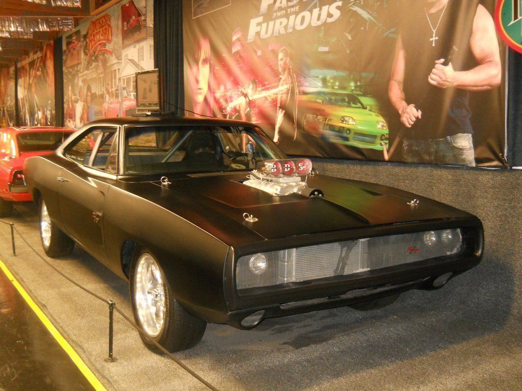 Dodge Charger nero, Fast Furious, 1024x768 HD, Desktop