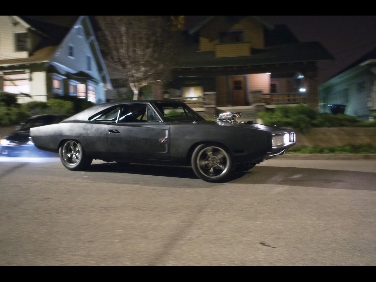Dodge Charger nera notte, 1280x960 720p, Laptop