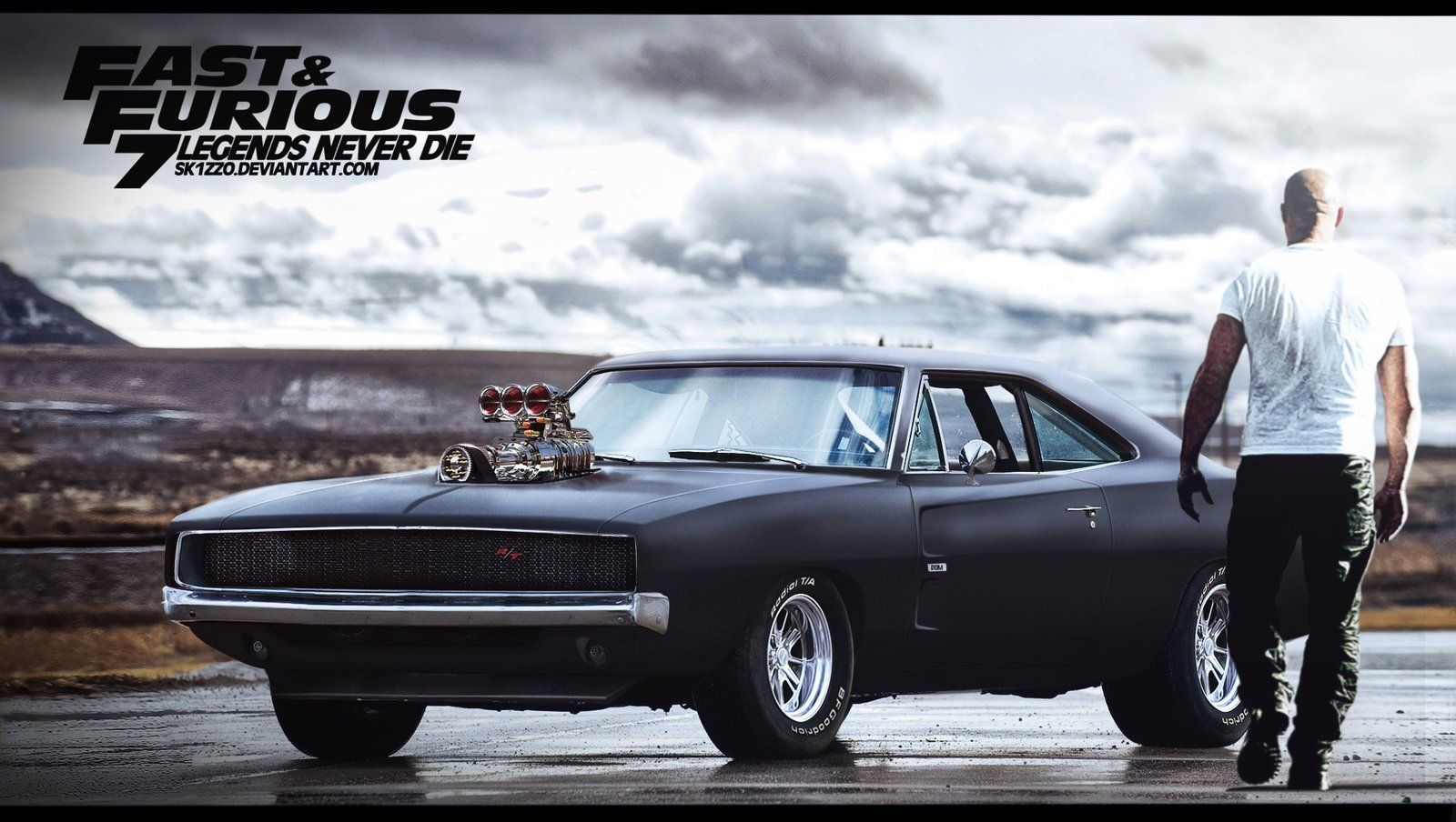 Auto nera Dodge Charger, Fast Furious, muscle car, 1600x904 HD, Desktop