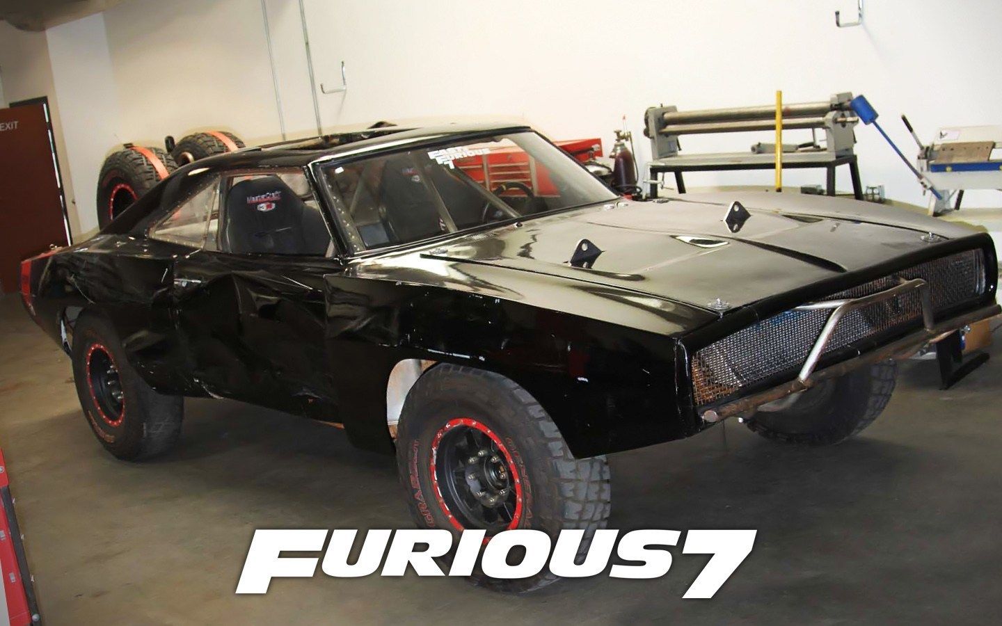 Dodge Charger nero Furious 7, 1440x900 HD, Desktop