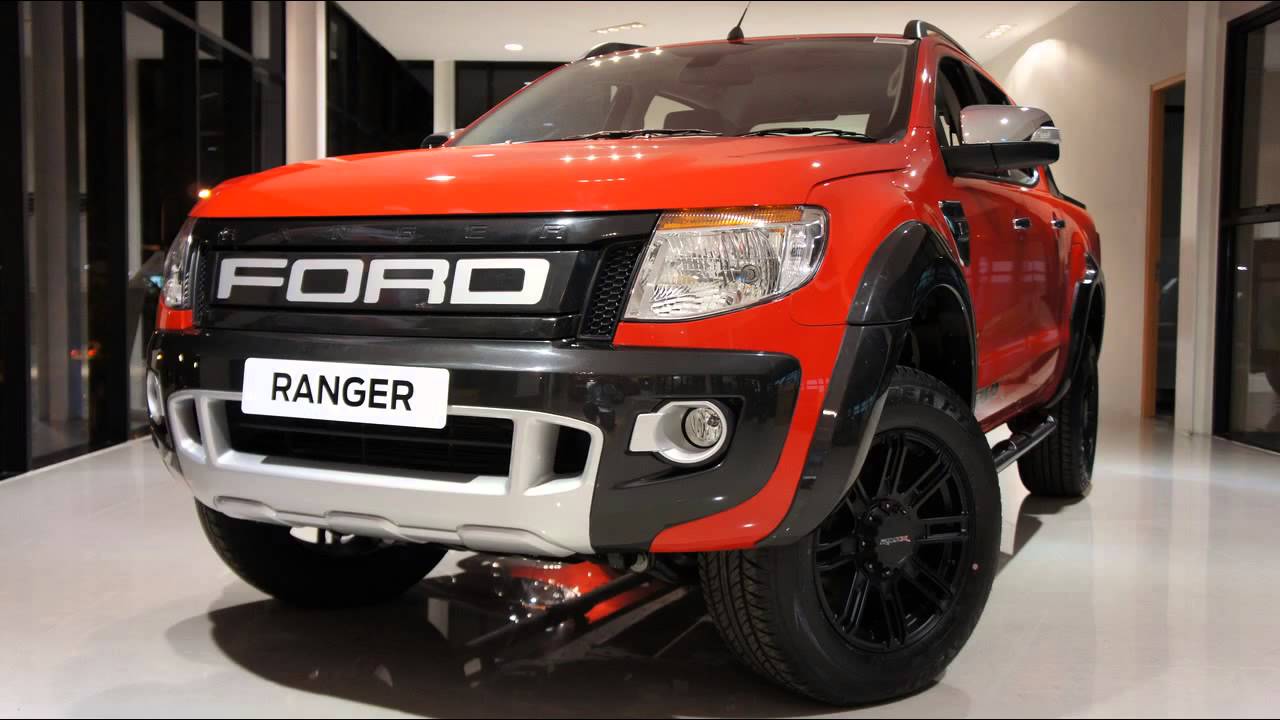 Ford Ranger arancione pickup, 1280x720 HD, Desktop