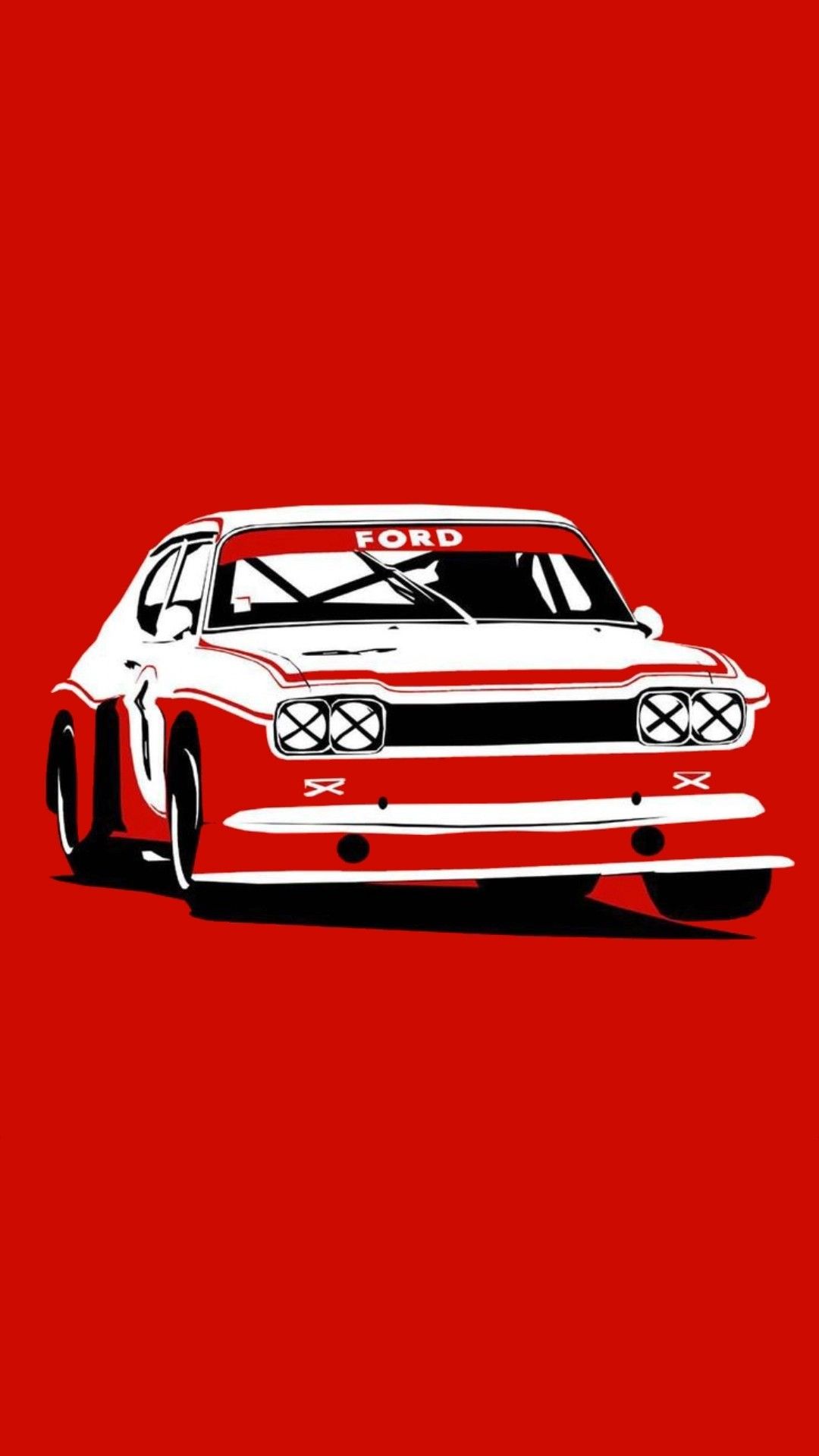 Auto da corsa Ford bianca, 1080x1920 Full HD Verticale, Samsung Galaxy