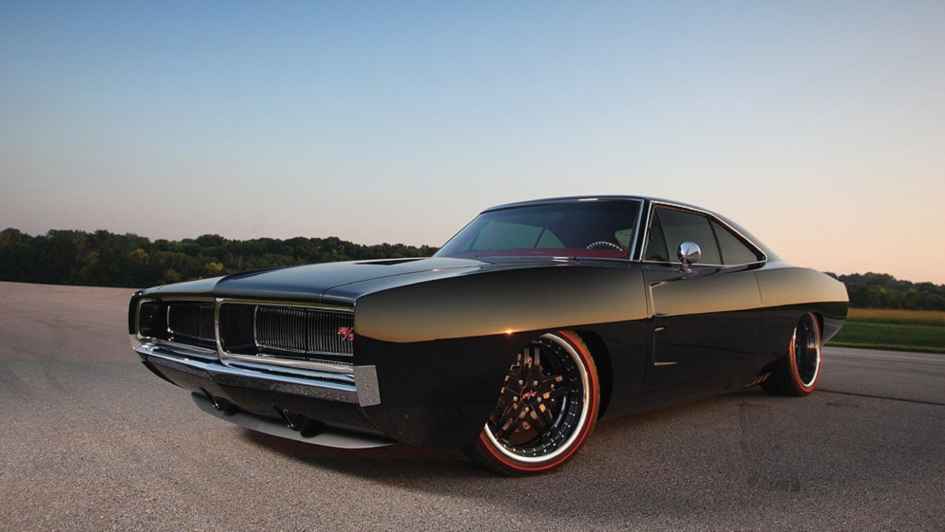 Dodge Charger Daytona nera 1969, 1920x1080 Full HD, Desktop