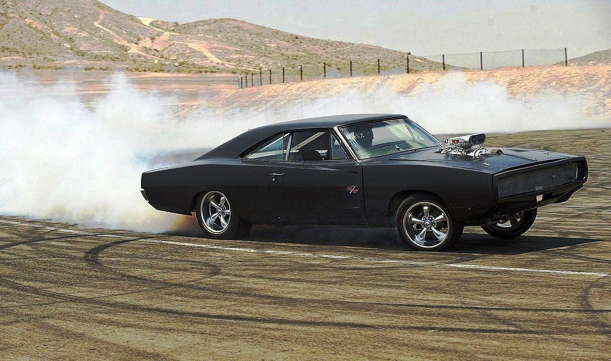 Dodge Charger nero, burnout, muscle car, 1239x734 HD, PC