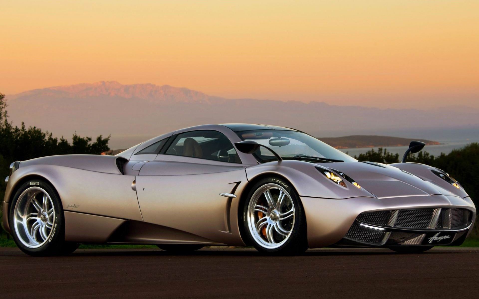 Pagani Huayra al tramonto, 1920x1200 Full HD+, PC Desktop
