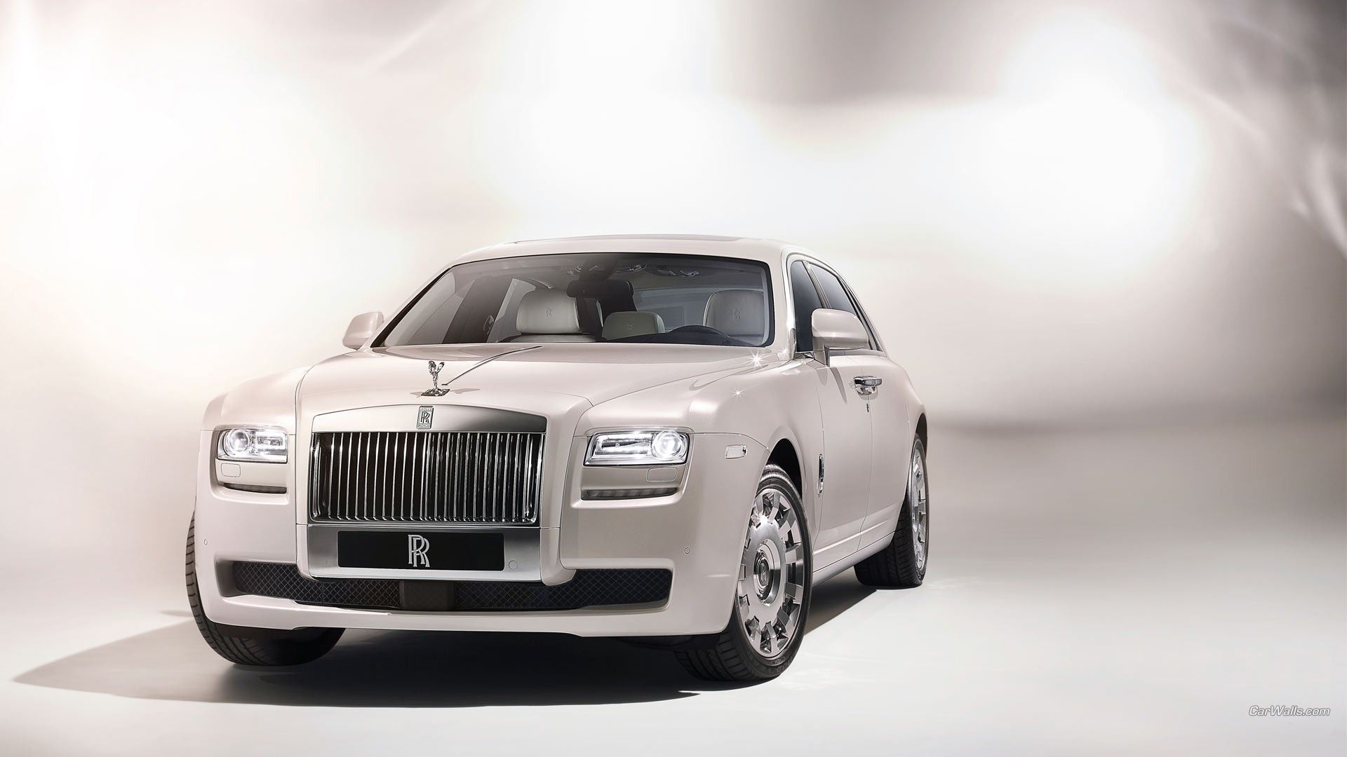 Rolls Royce Ghost bianca, 1920x1080 Full HD, Desktop